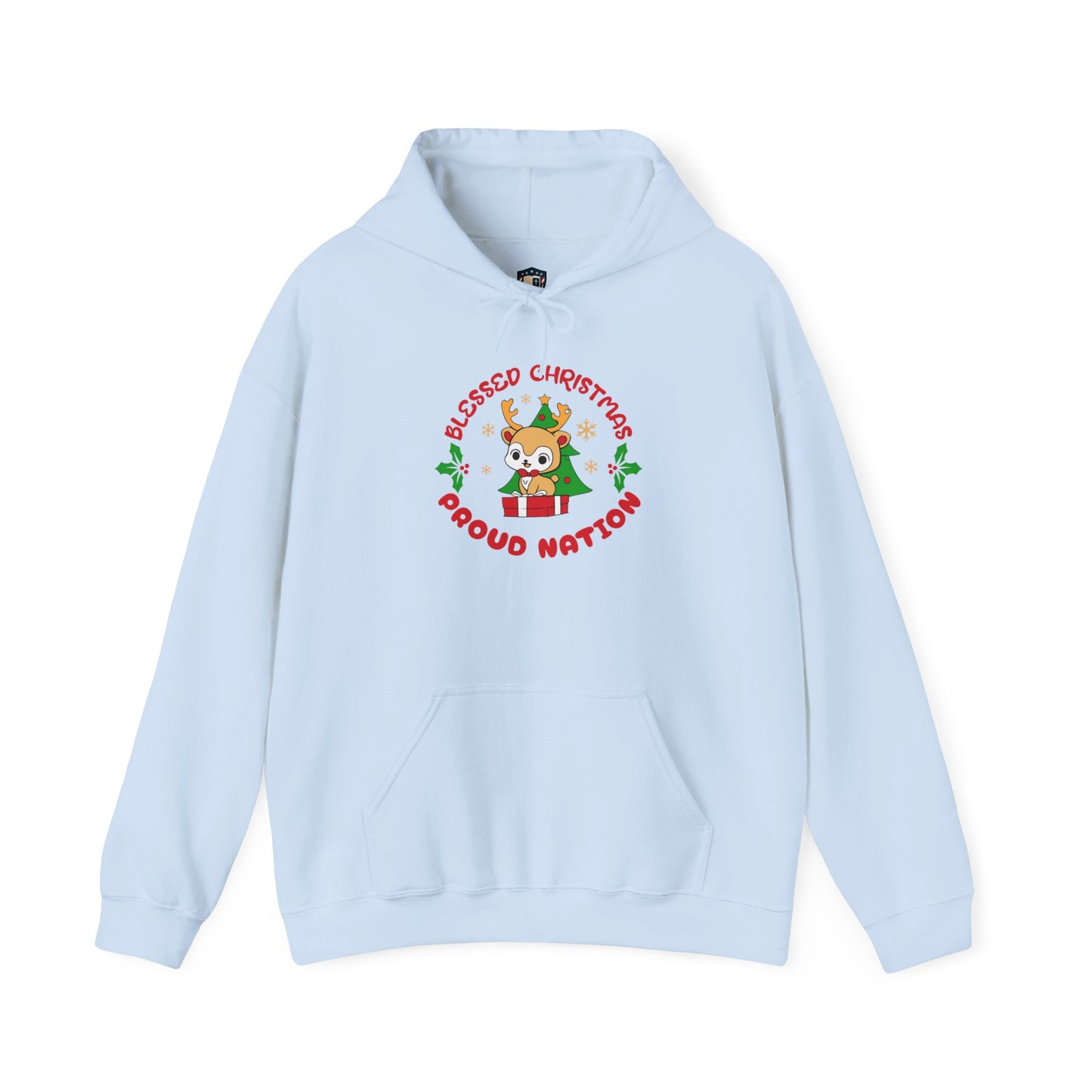 Blessed Christmas Proud Nation Design Unisex Hoodie