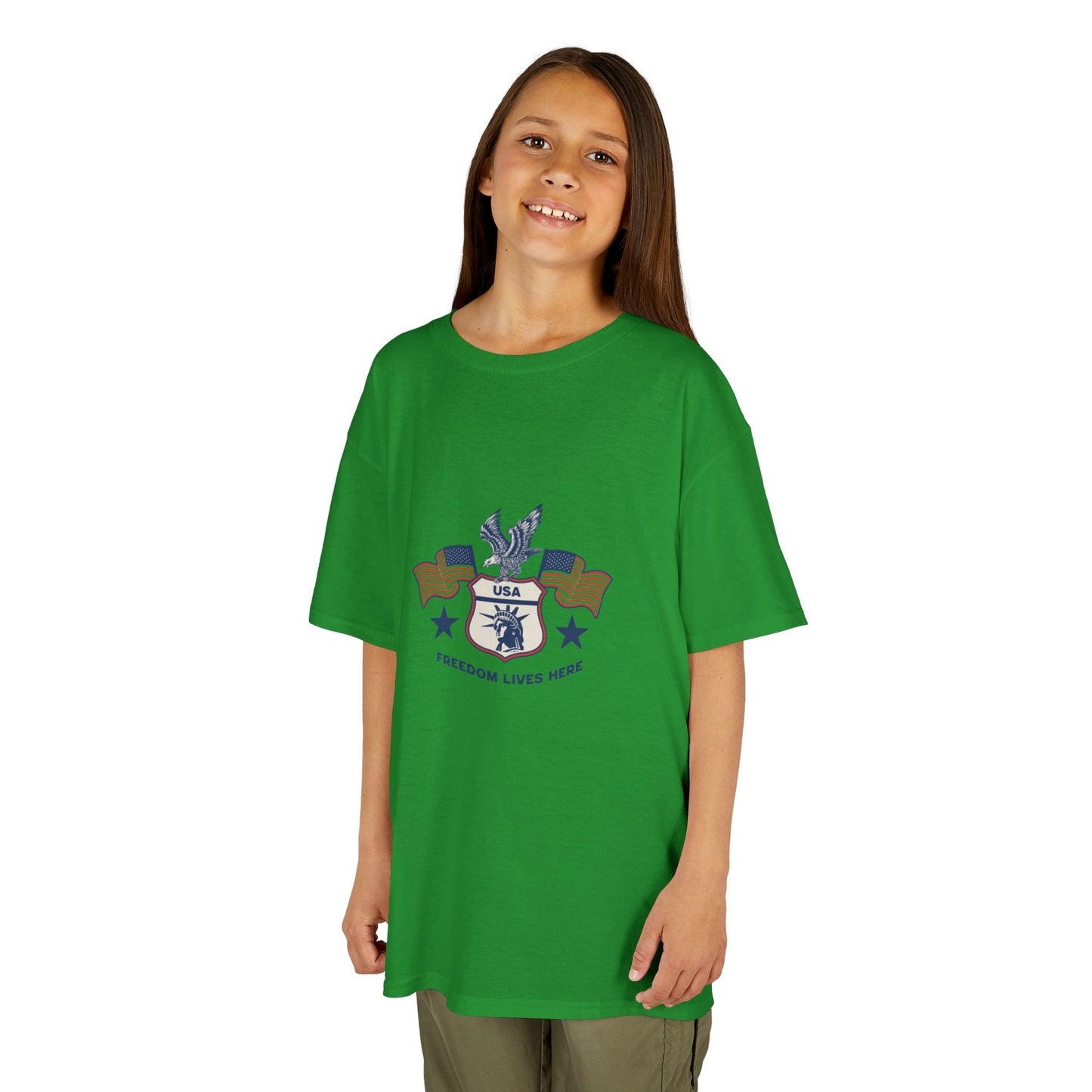 Freedom Lives Here Kids Tee for Boys and Girls