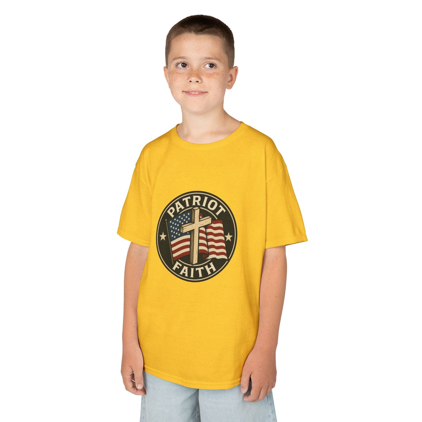 Patriotic Kids Tee - Faith & Freedom Everyday Wear