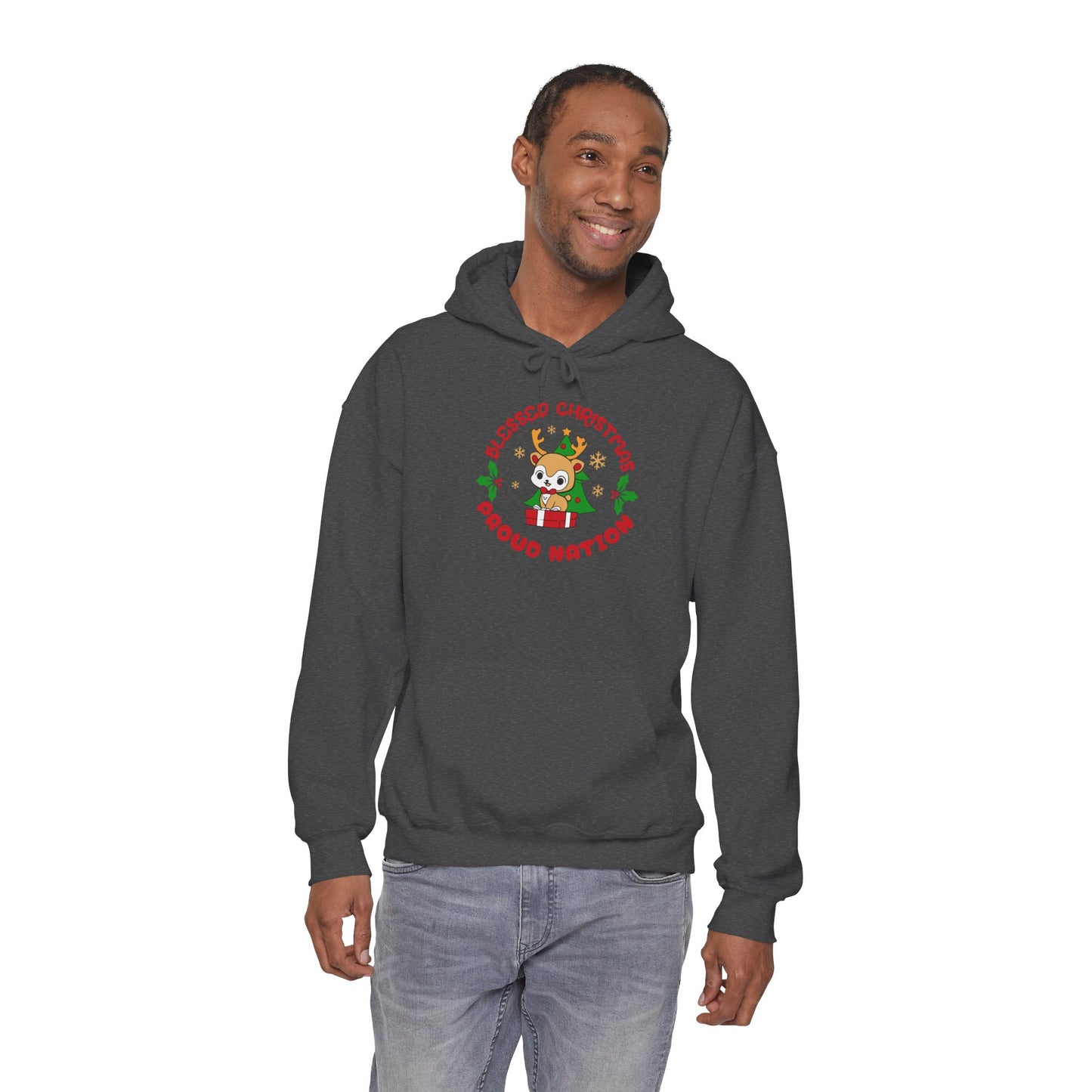 Blessed Christmas Proud Nation Design Unisex Hoodie
