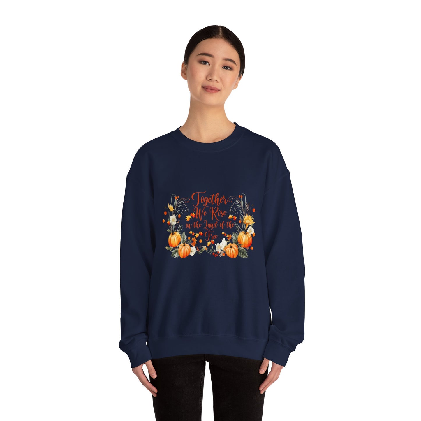 Fall Themed Unisex Sweatshirt - Together We Rise