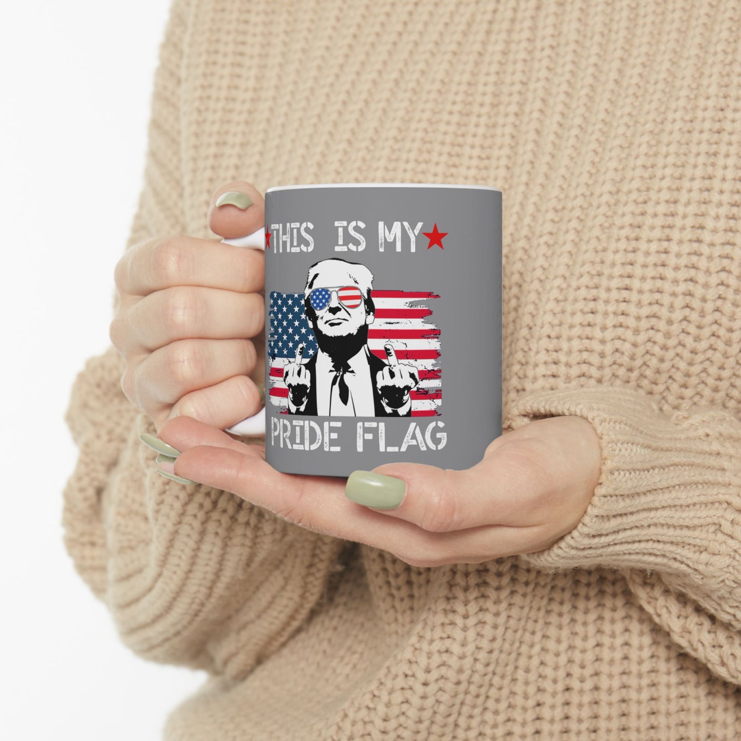 Trump This is My Pride Flag Coffee Mug