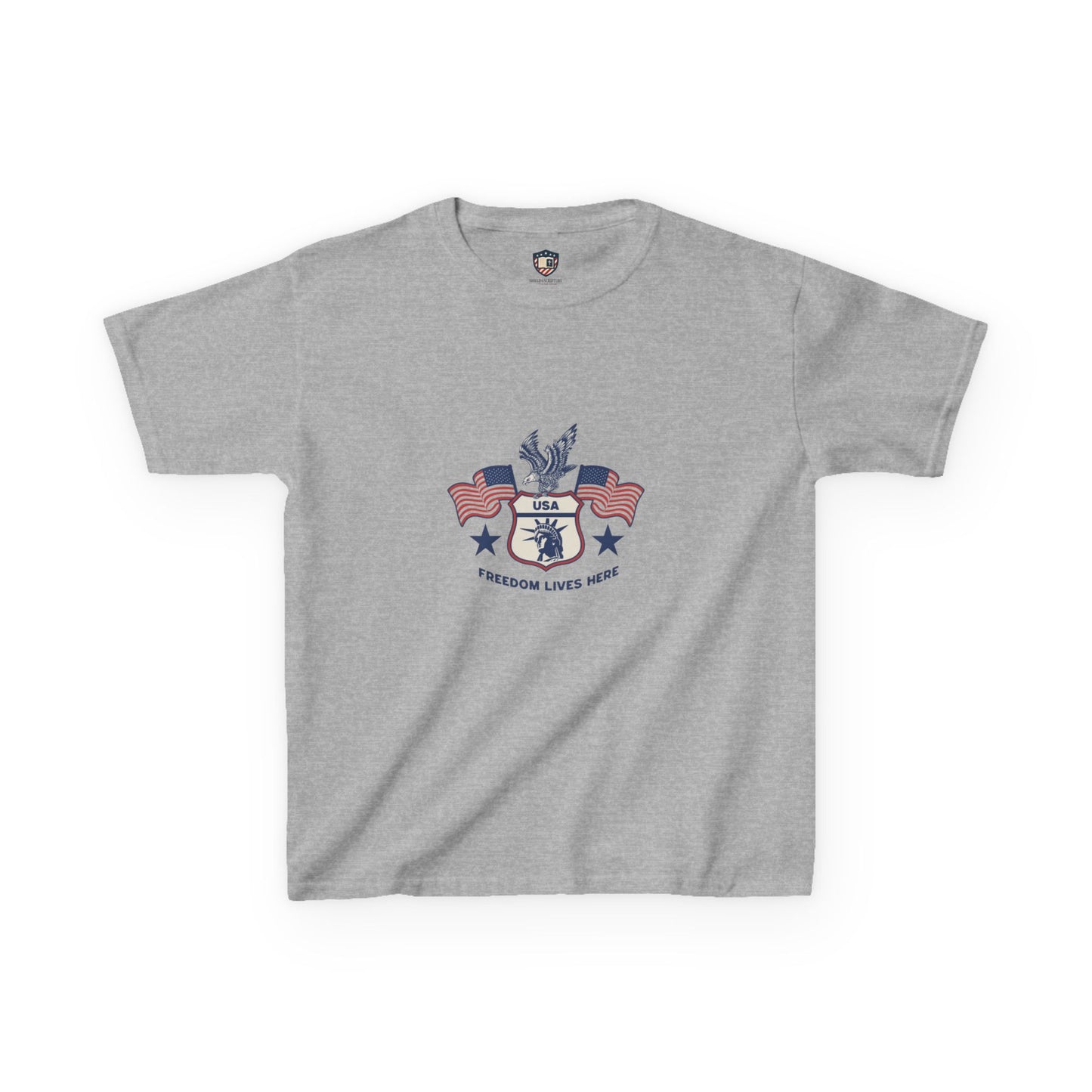 Freedom Lives Here Kids Tee for Boys and Girls