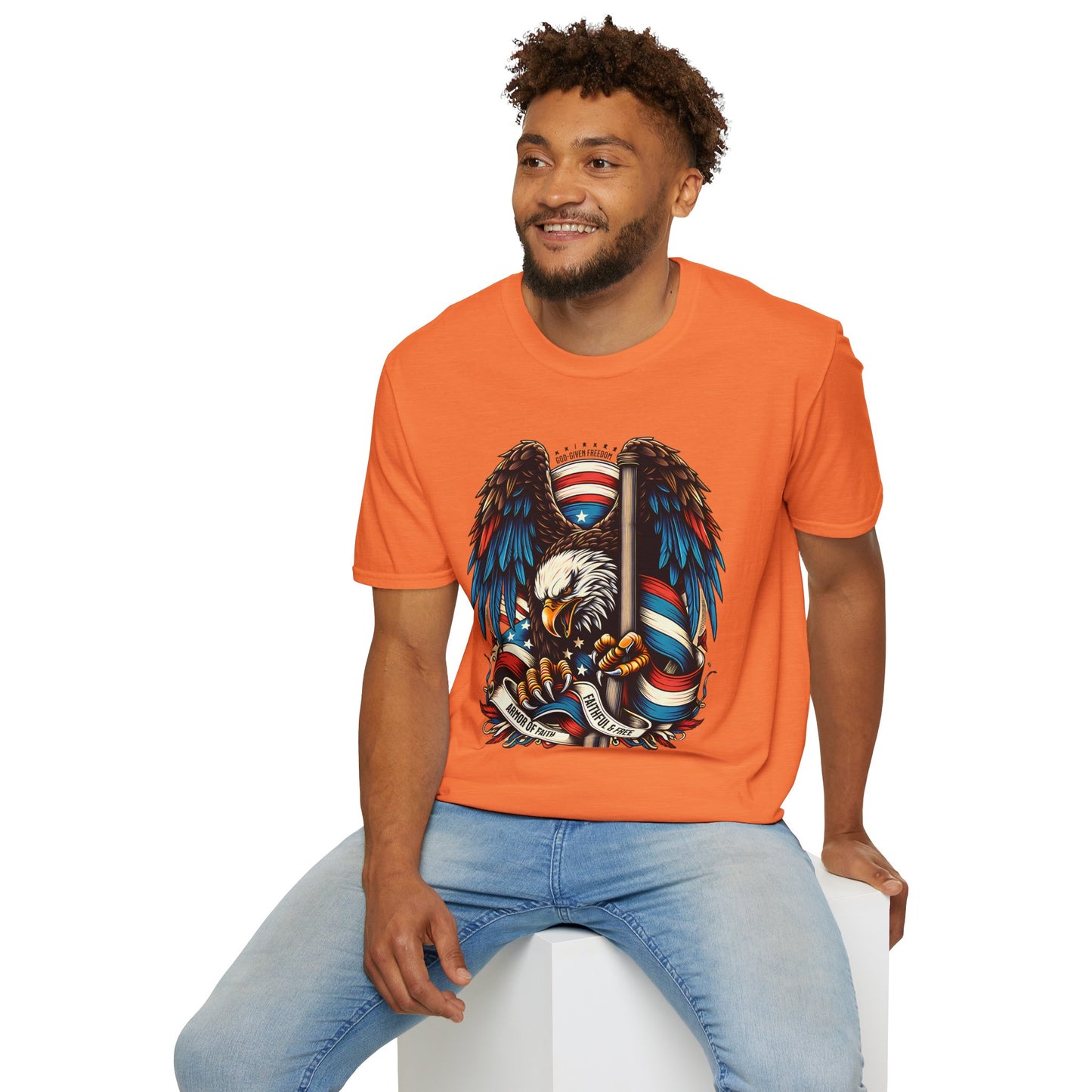 Patriotic Eagle Graphic Unisex T-Shirt