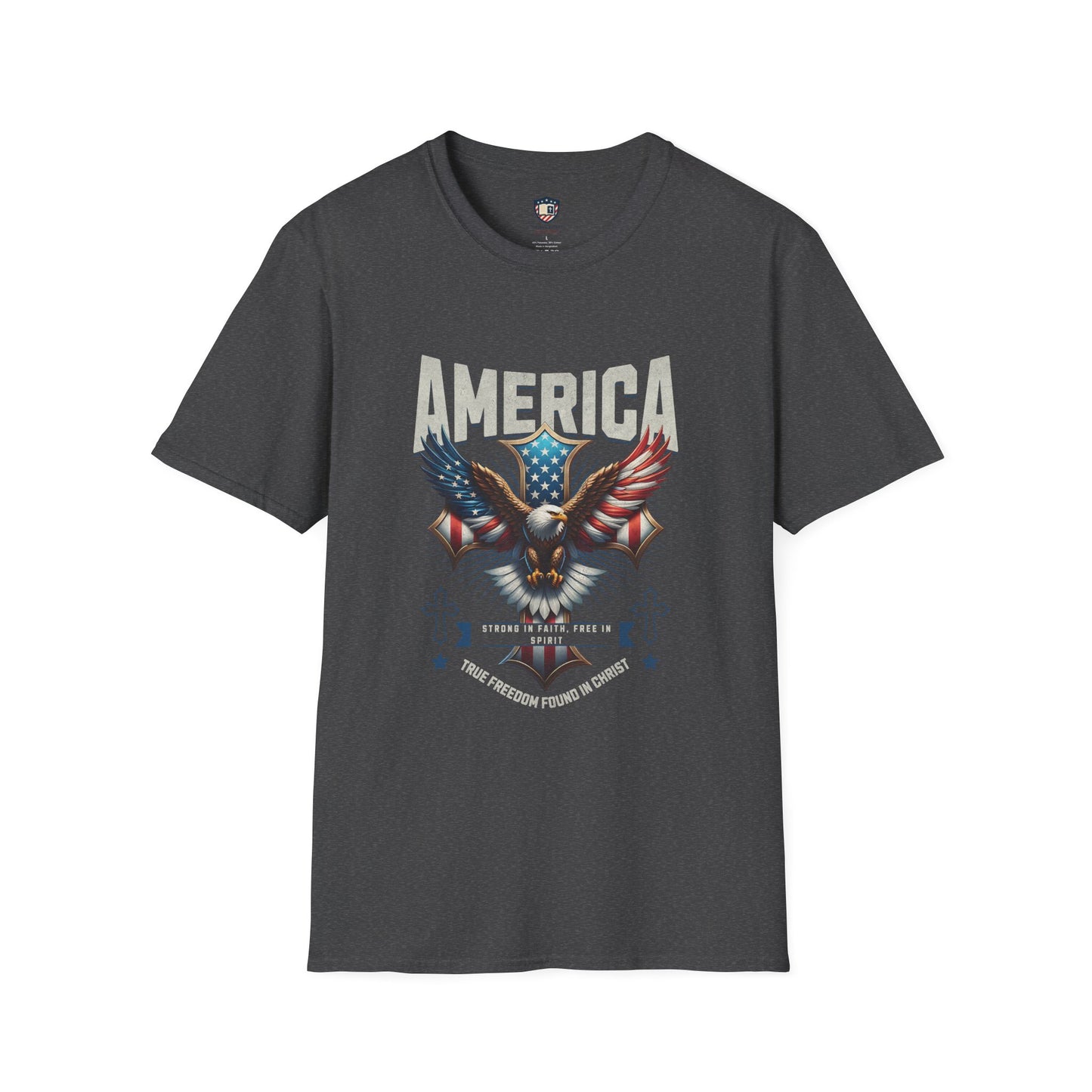 America Strong in Faith, Free in Spirit Unisex T-shirt