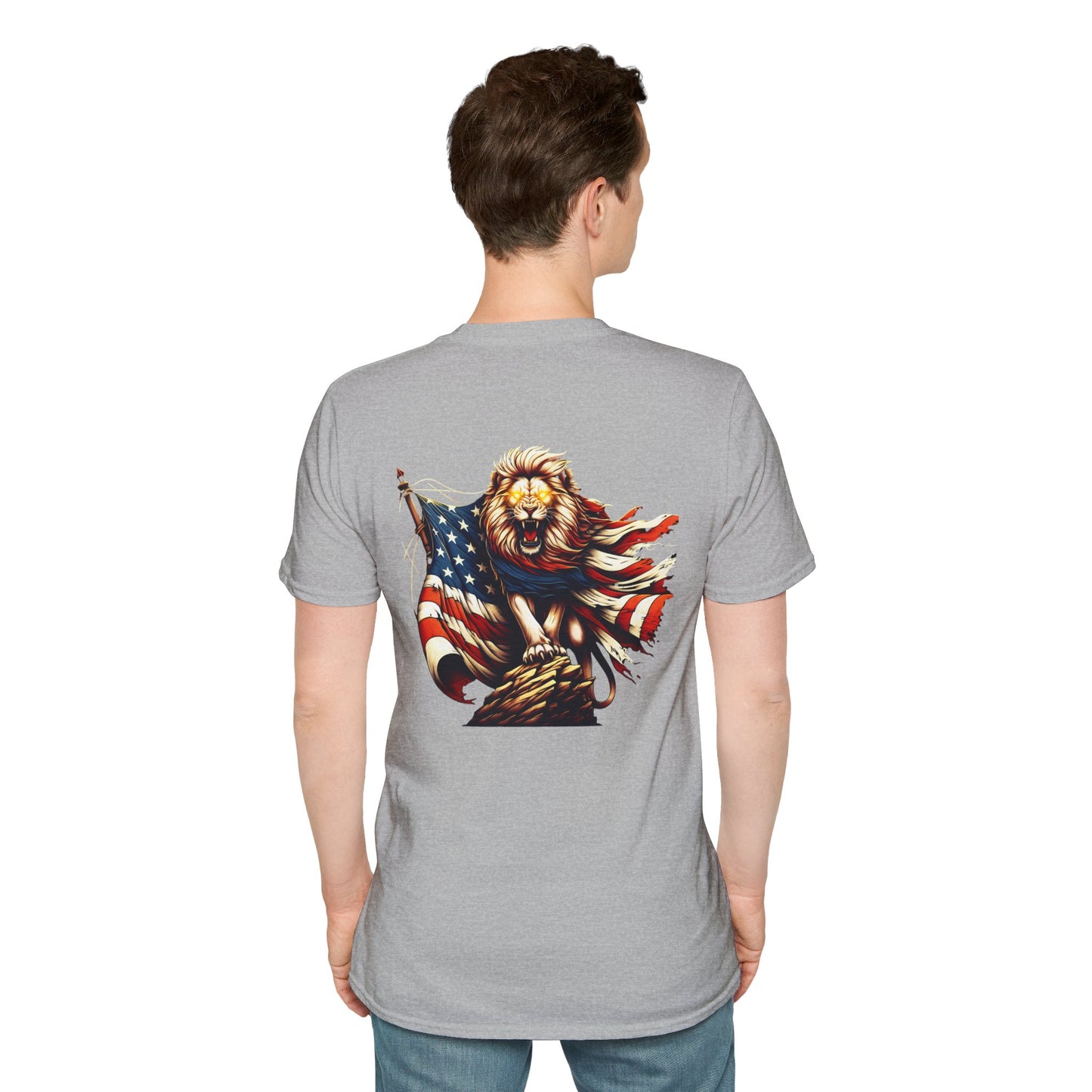 Lion of Judah USA Flag Unisex T-Shirt