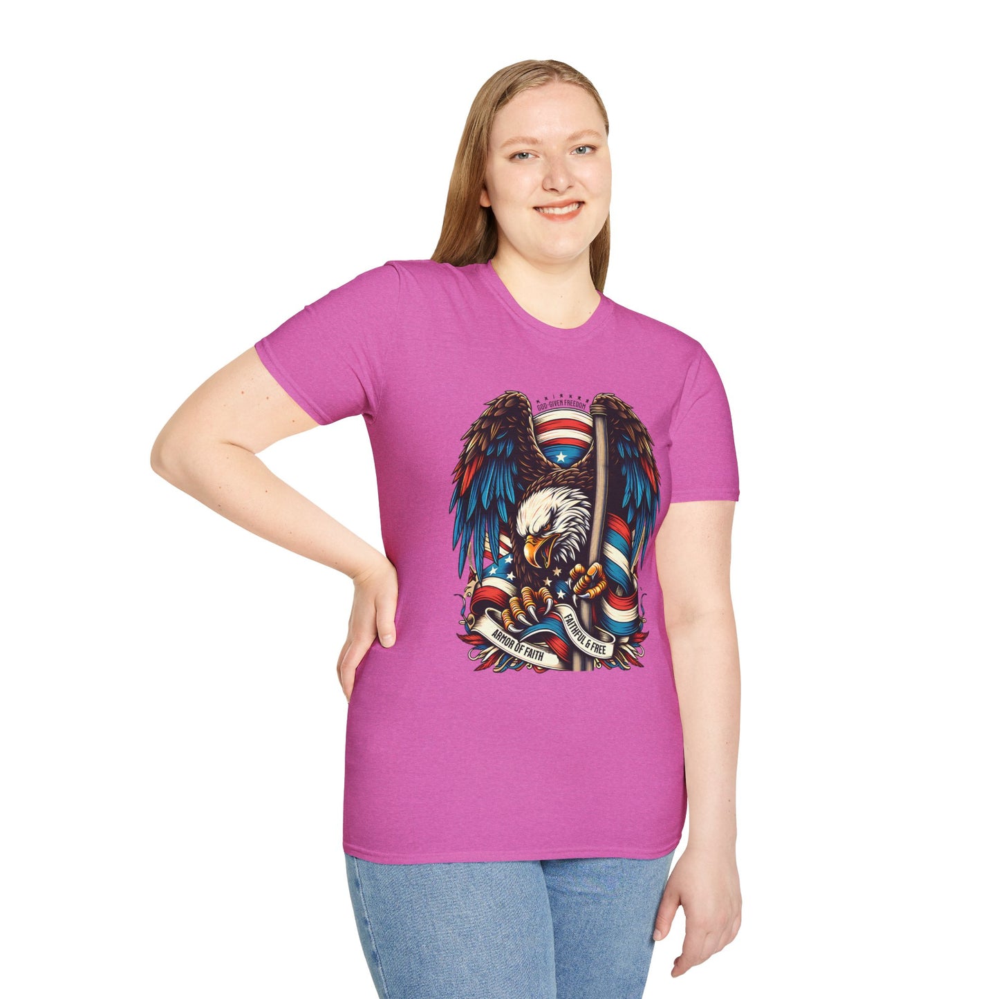 Patriotic Eagle Graphic Unisex T-Shirt