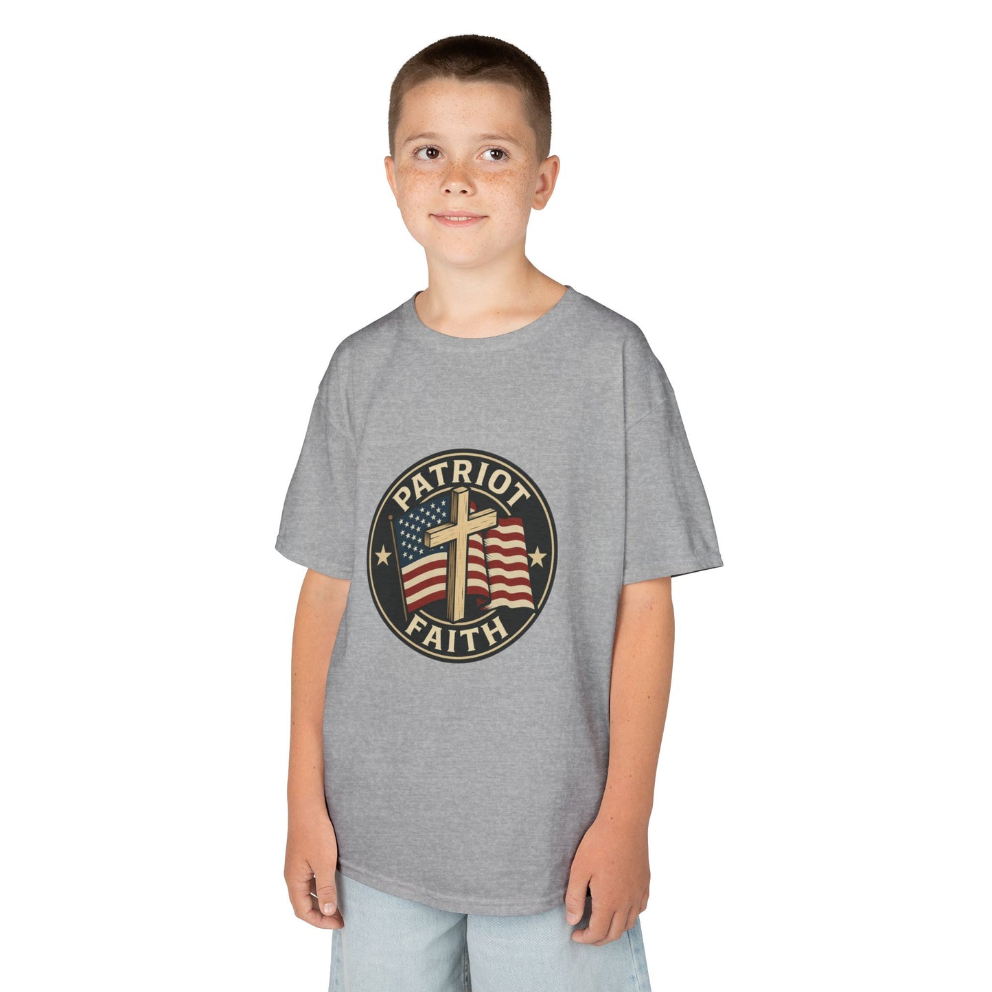 Patriotic Kids Tee - Faith & Freedom Everyday Wear
