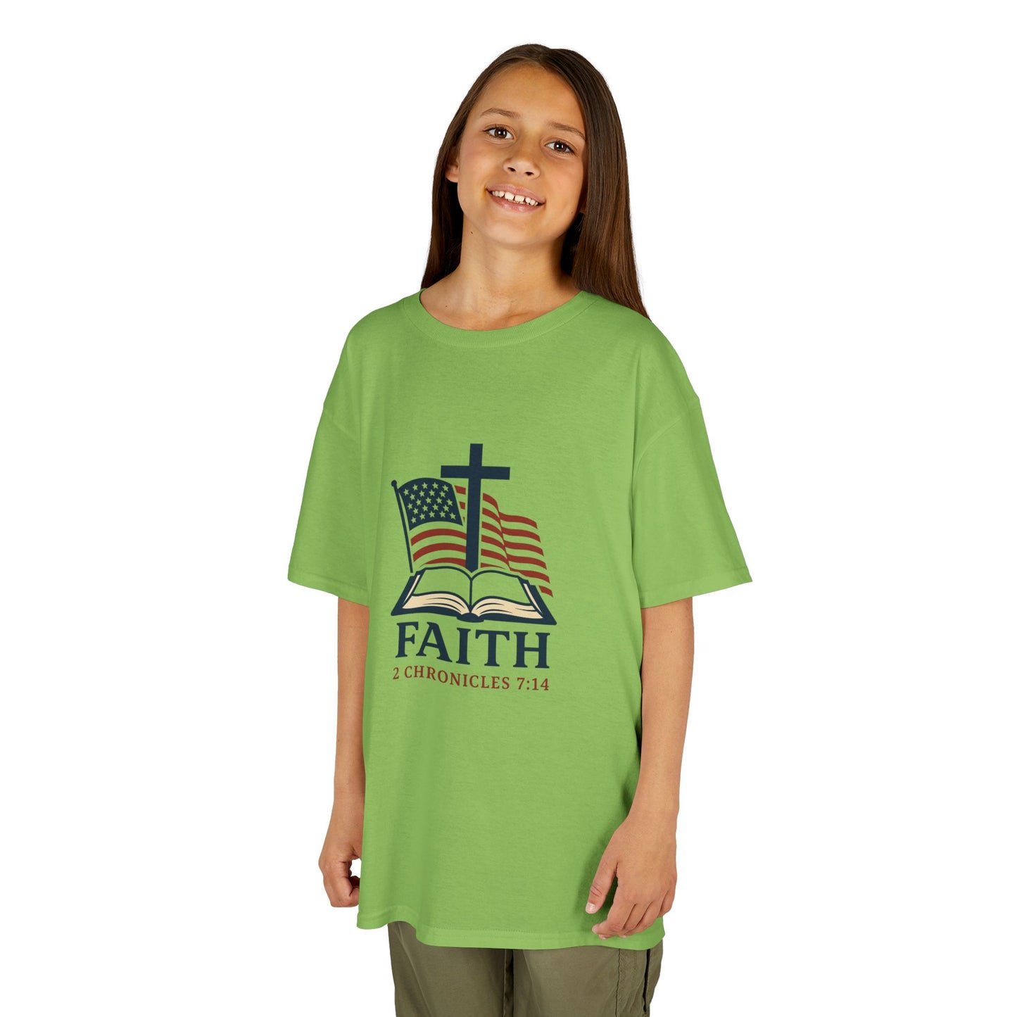 Faith & Freedom 2 Chronicles 7:14 Inspired Christian Kids Shirt