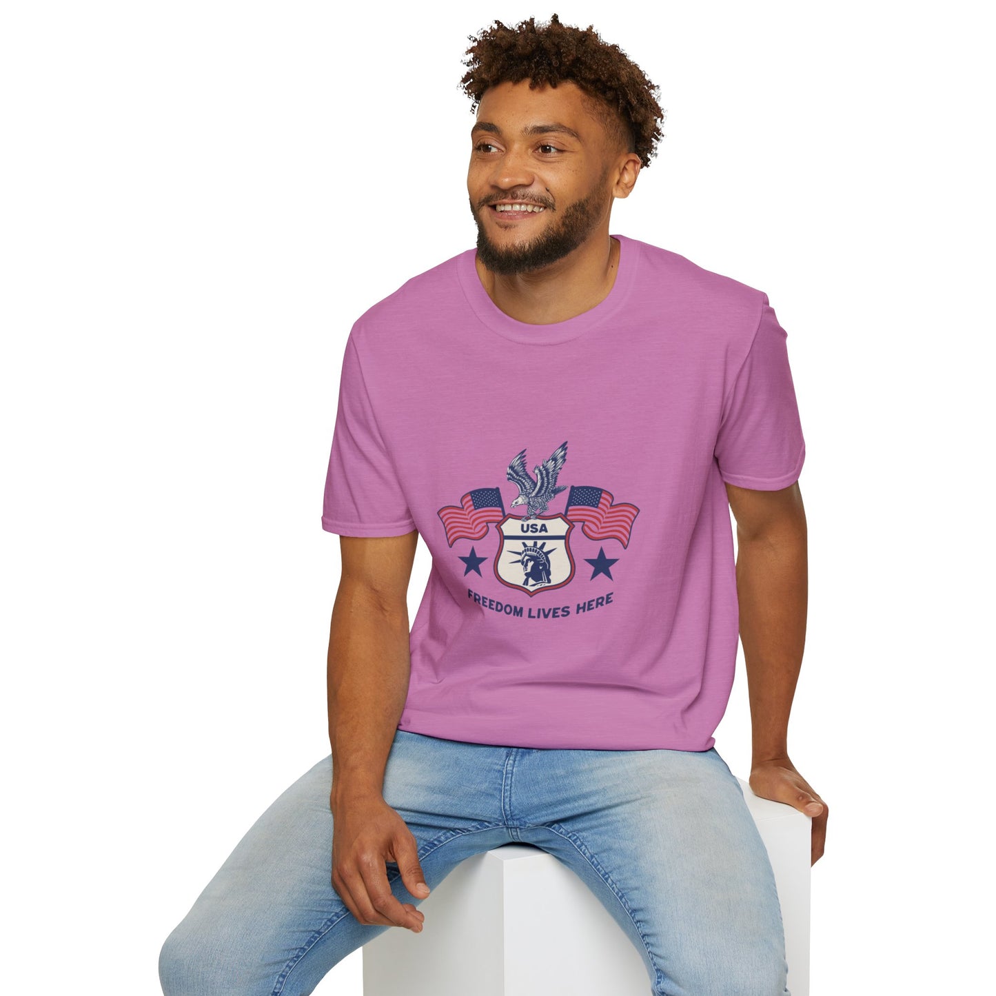 USA Freedom Lives Here Patriotic Unisex Shirt