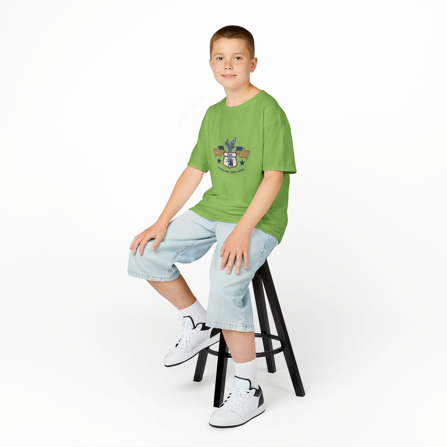 Freedom Lives Here Kids Tee for Boys and Girls