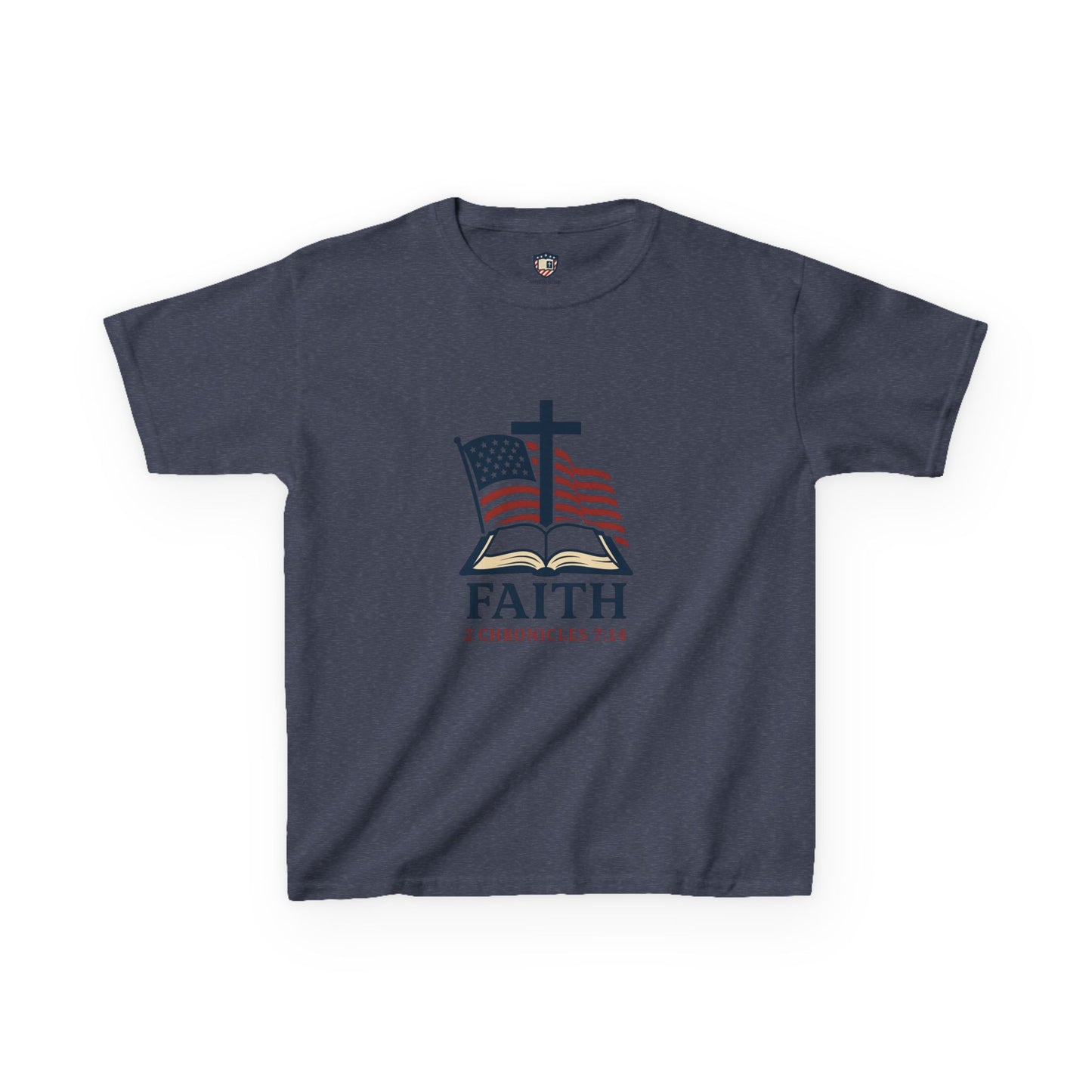 Faith & Freedom 2 Chronicles 7:14 Inspired Christian Kids Shirt