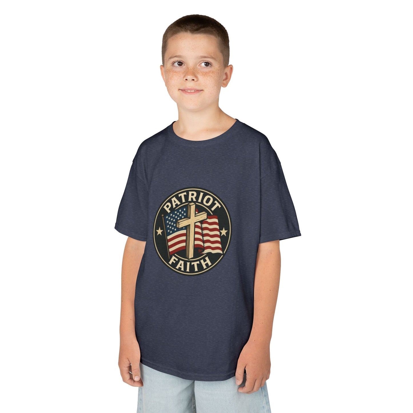 Patriotic Kids Tee - Faith & Freedom Everyday Wear