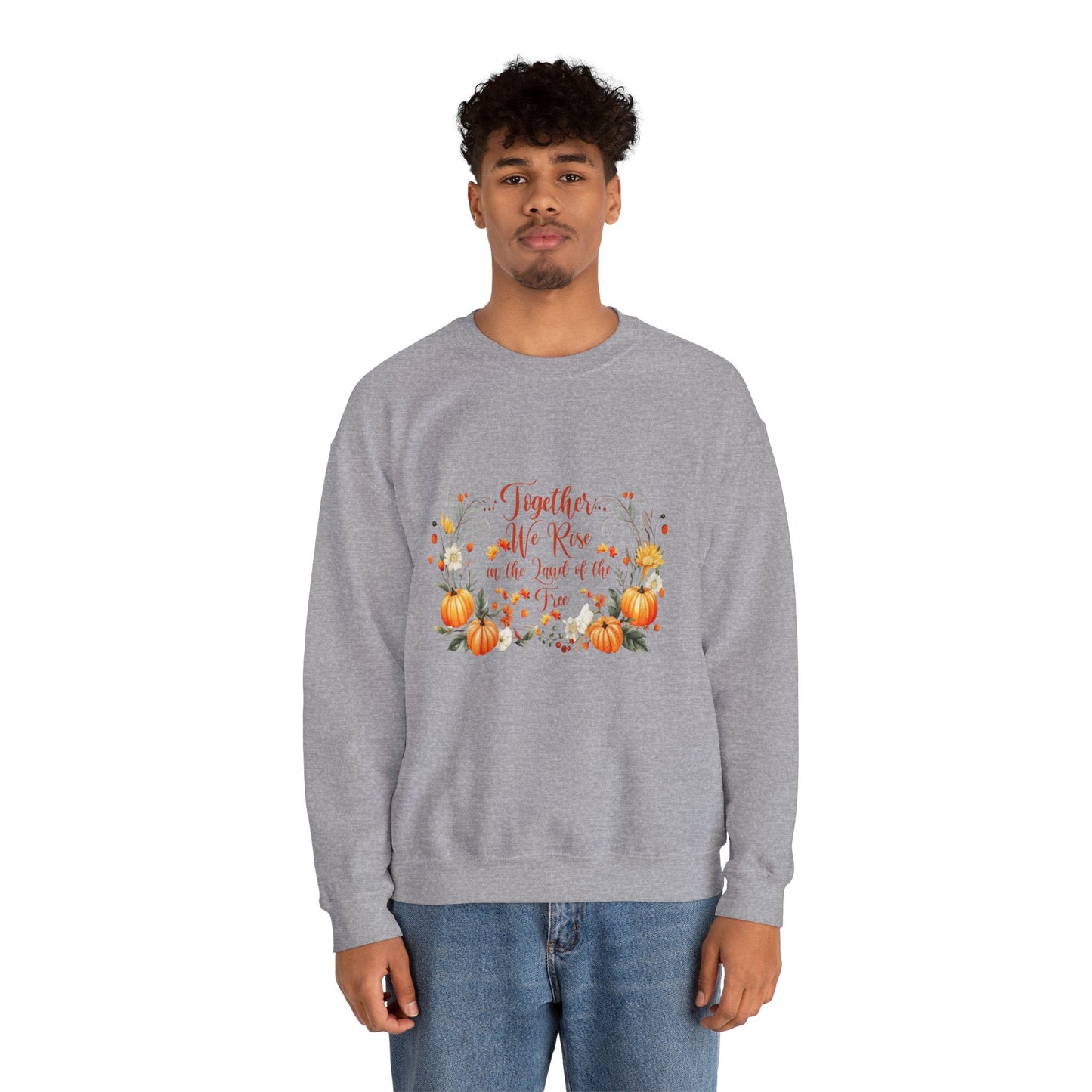 Fall Themed Unisex Sweatshirt - Together We Rise