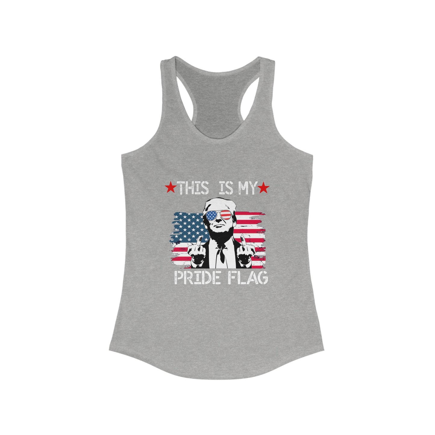 Trump This Is My Pride Flag Women's Racerback Top tank