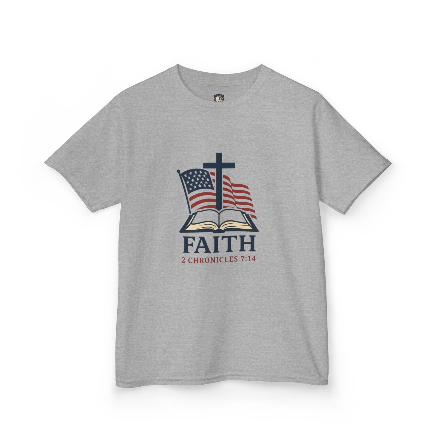 Faith & Freedom 2 Chronicles 7:14 Inspired Christian Kids Shirt