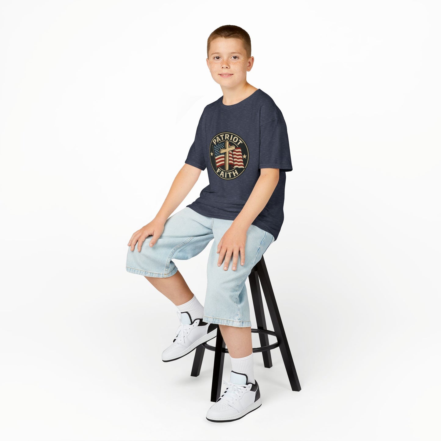 Patriotic Kids Tee - Faith & Freedom Everyday Wear