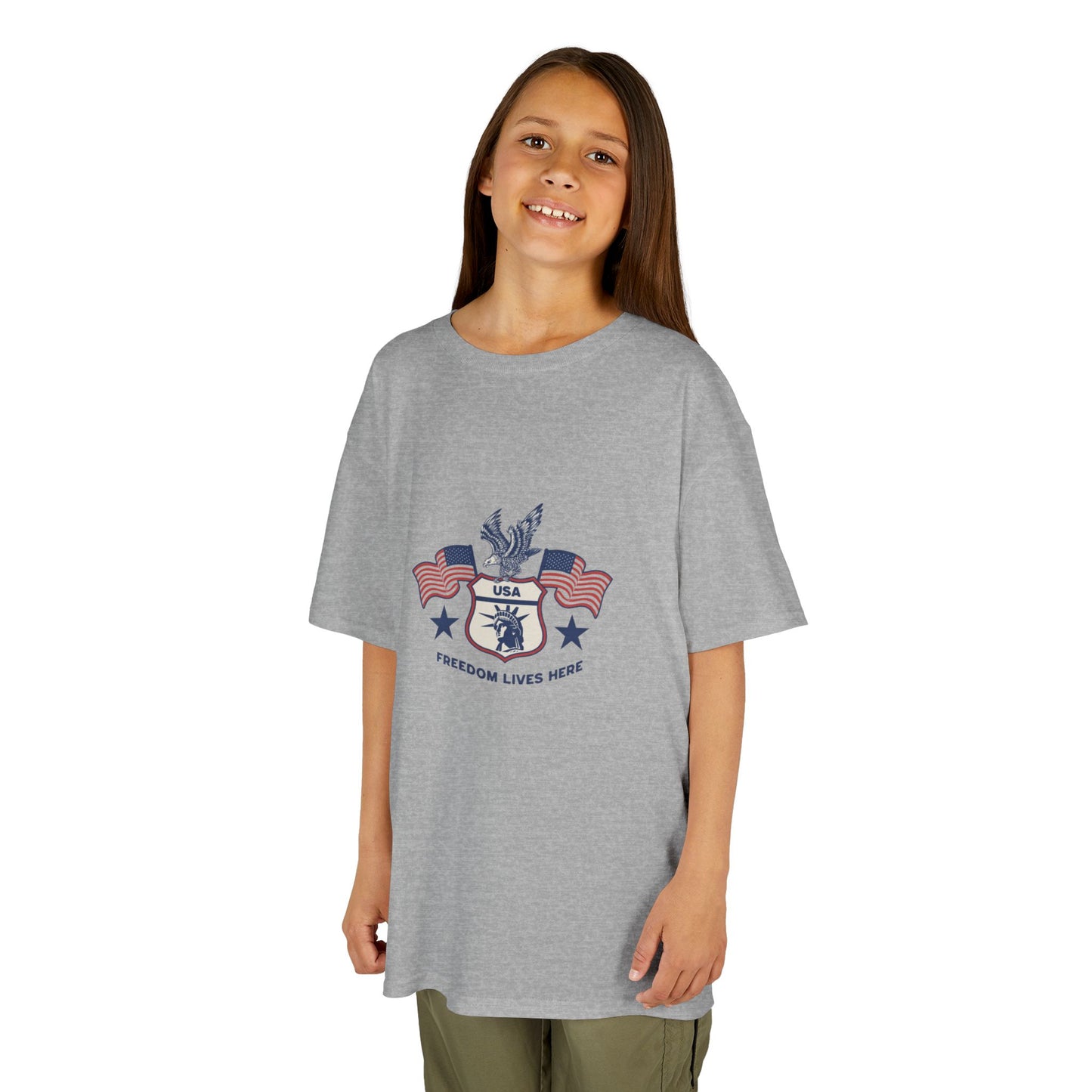 Freedom Lives Here Kids Tee for Boys and Girls