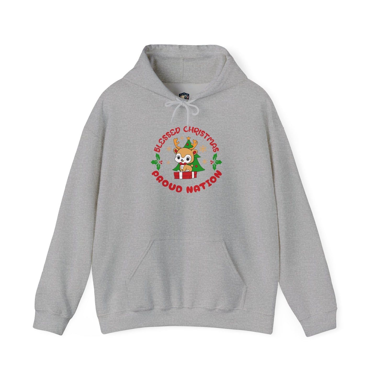 Blessed Christmas Proud Nation Design Unisex Hoodie