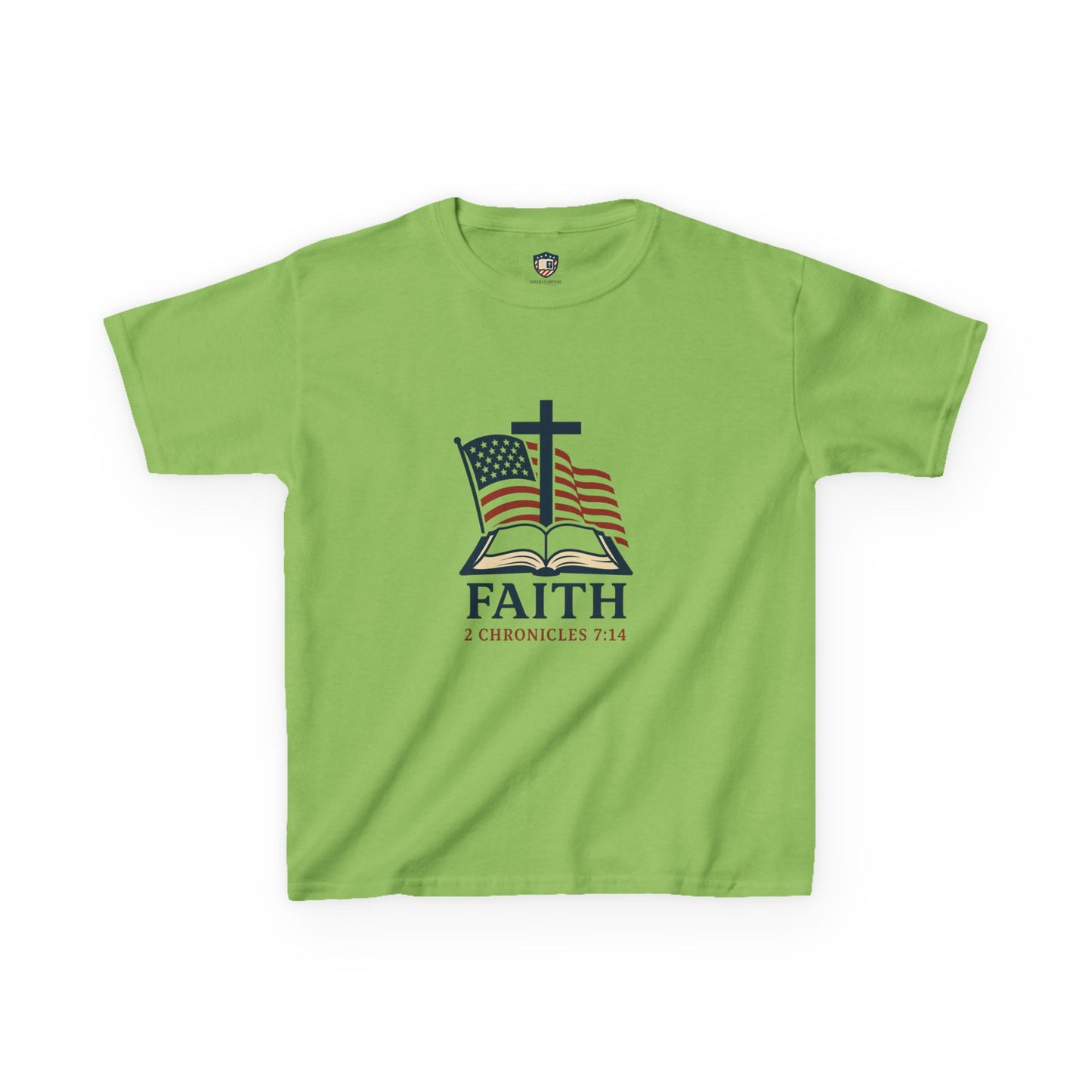 Faith & Freedom 2 Chronicles 7:14 Inspired Christian Kids Shirt
