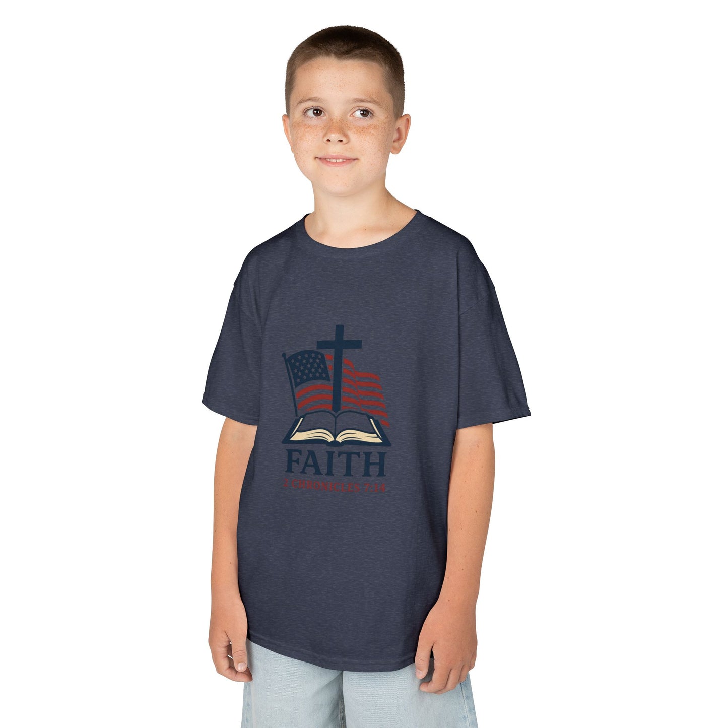 Faith & Freedom 2 Chronicles 7:14 Inspired Christian Kids Shirt