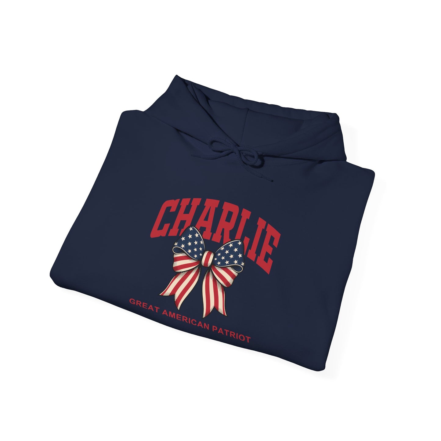 Charlie Kirk Great American Patriot Themed Unisex Hoodie