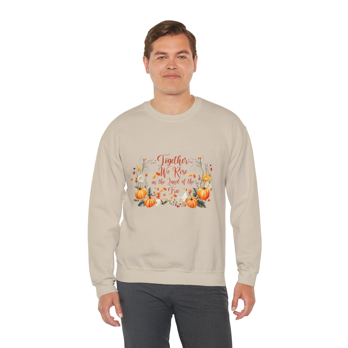 Fall Themed Unisex Sweatshirt - Together We Rise