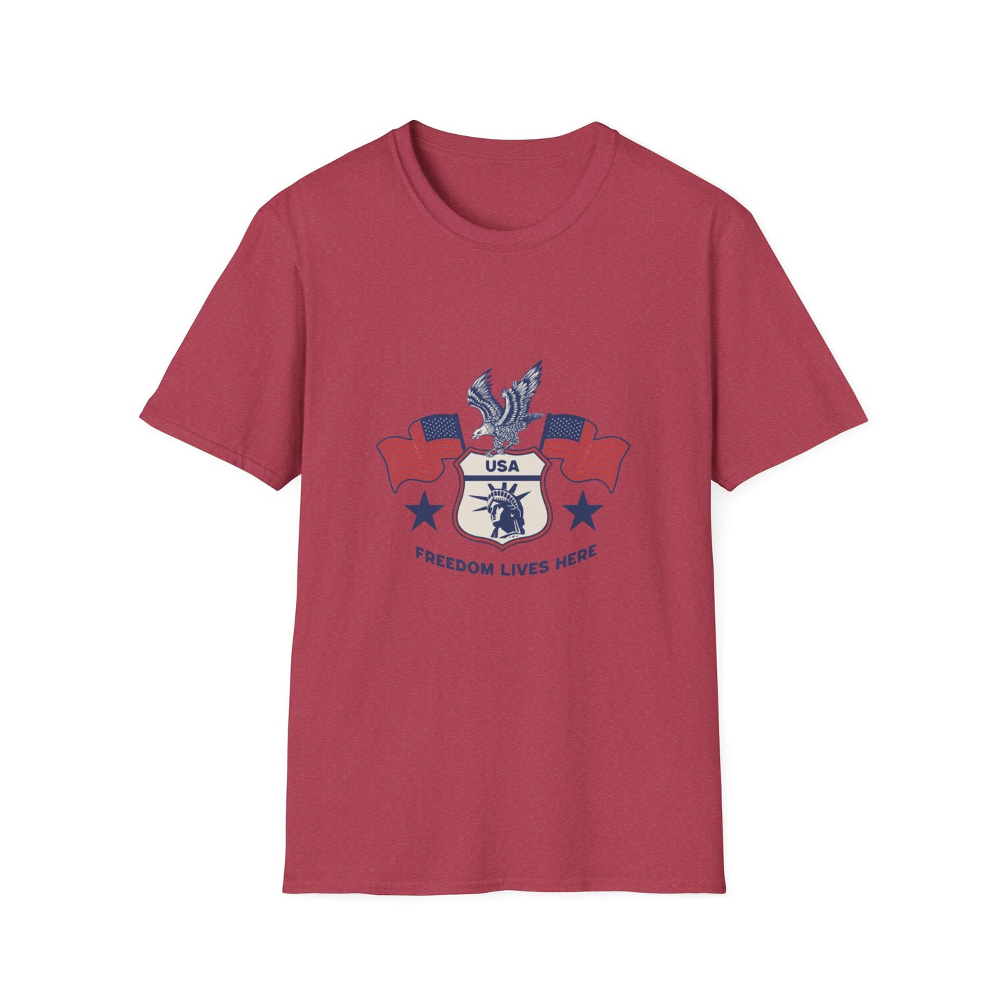 USA Freedom Lives Here Patriotic Unisex Shirt