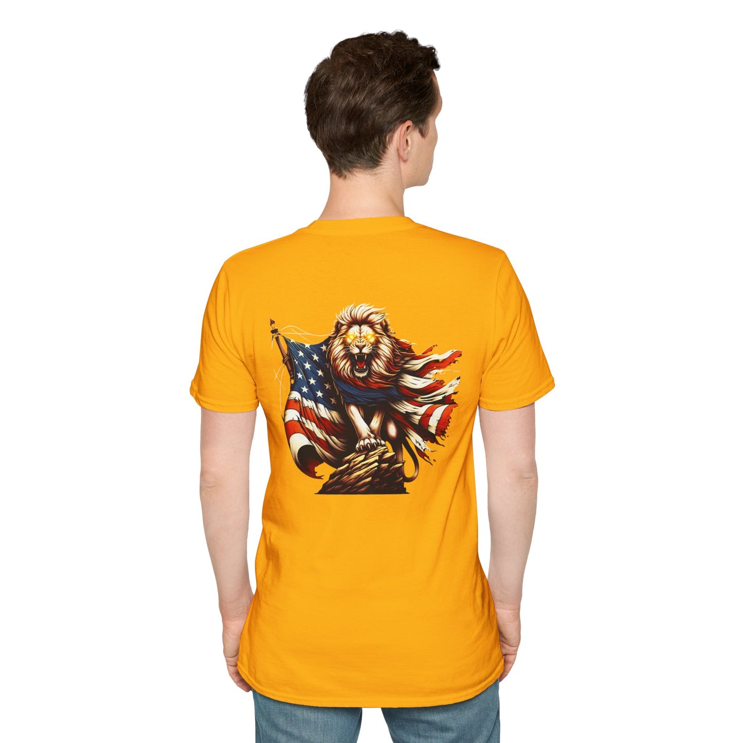 Lion of Judah USA Flag Unisex T-Shirt