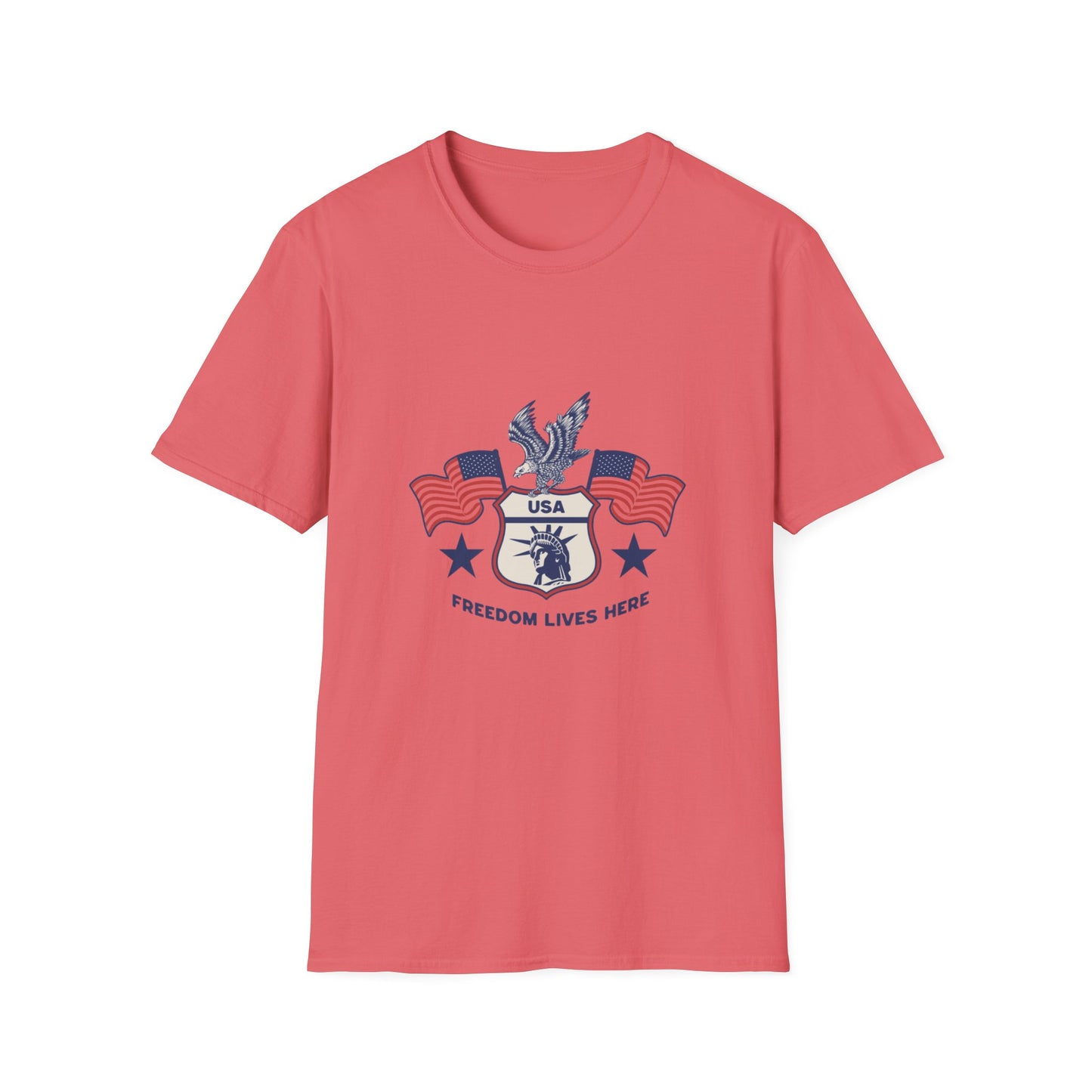 USA Freedom Lives Here Patriotic Unisex Shirt