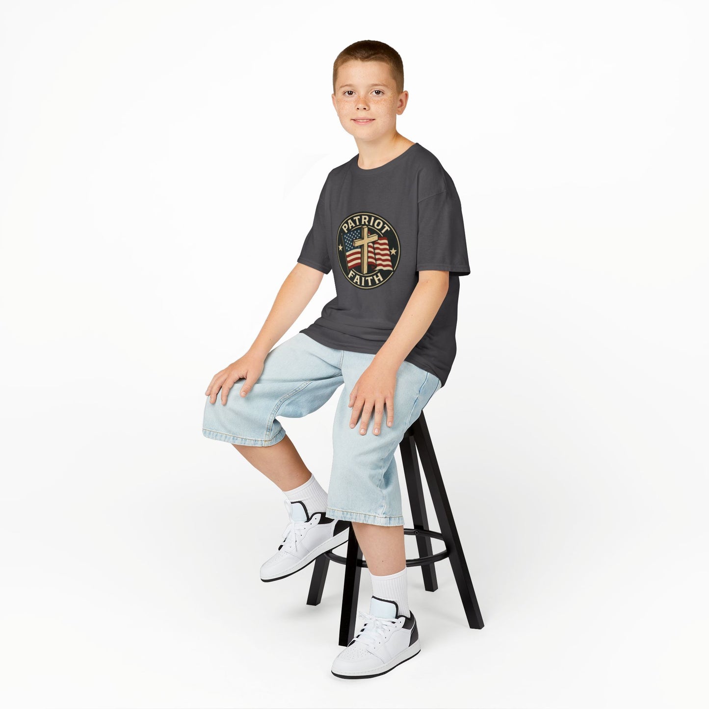 Patriotic Kids Tee - Faith & Freedom Everyday Wear