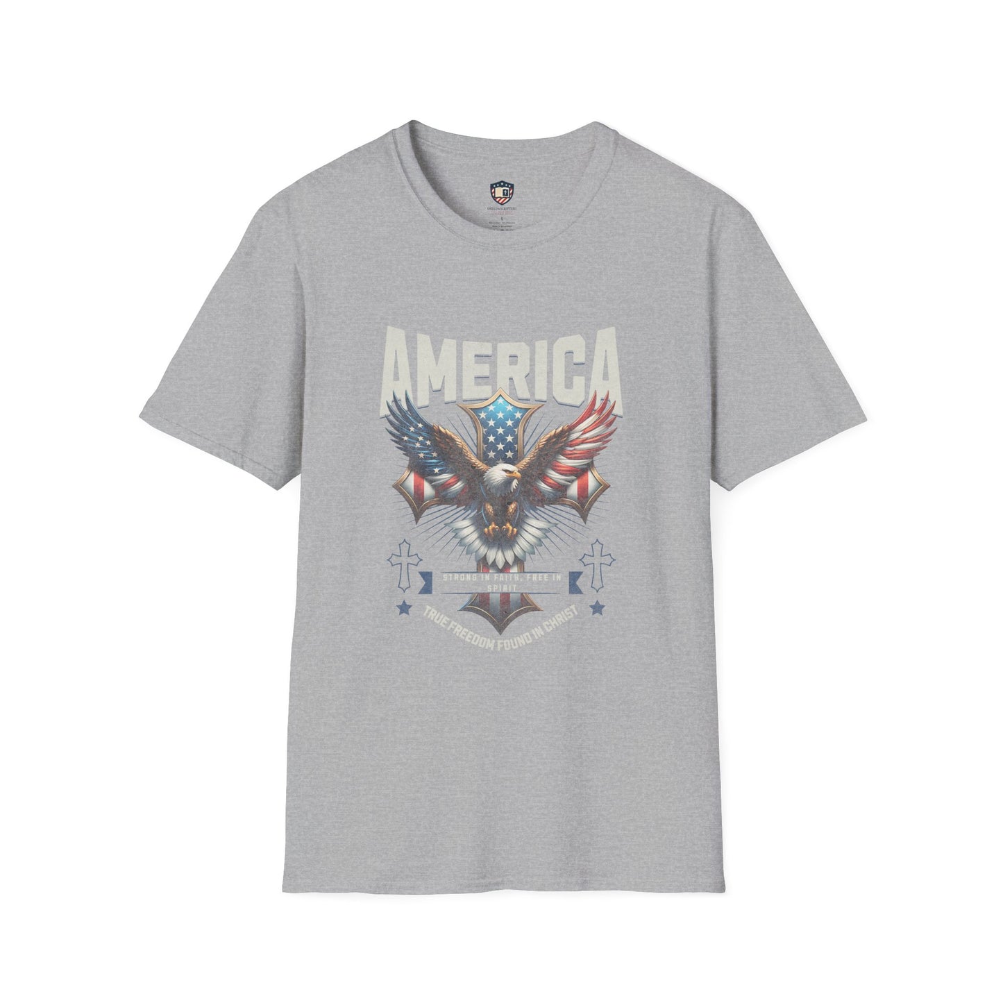 America Strong in Faith, Free in Spirit Unisex T-shirt
