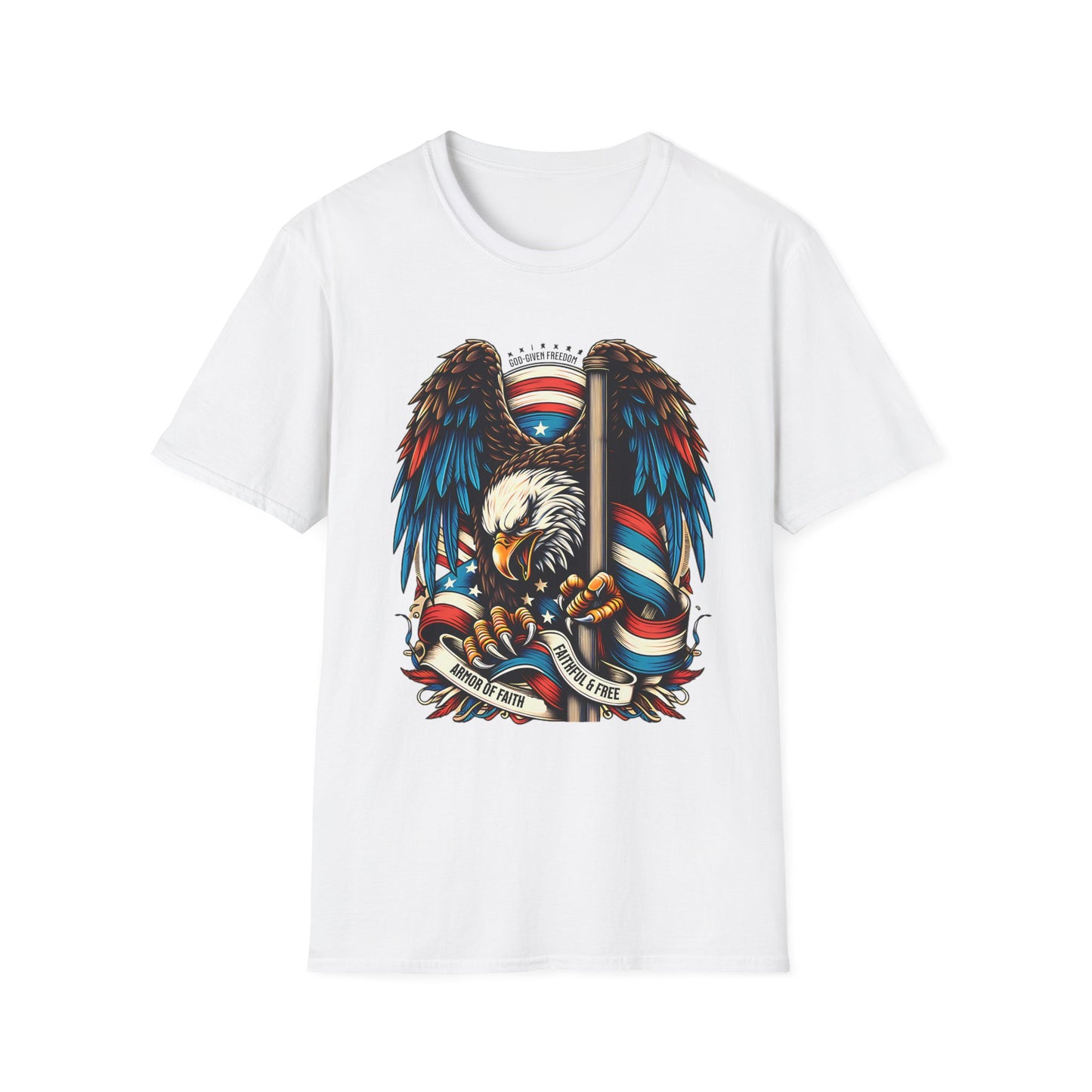 Patriotic Eagle Graphic Unisex T-Shirt