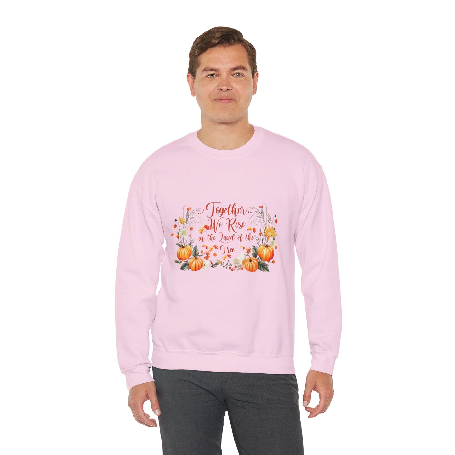 Fall Themed Unisex Sweatshirt - Together We Rise