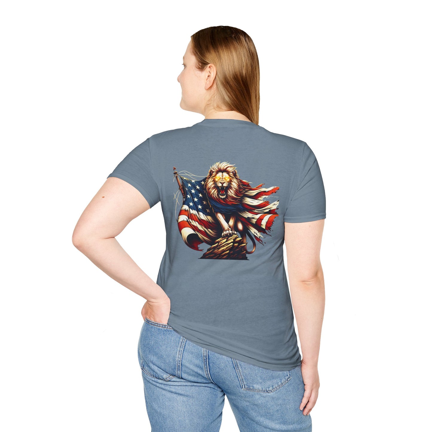 Lion of Judah USA Flag Unisex T-Shirt