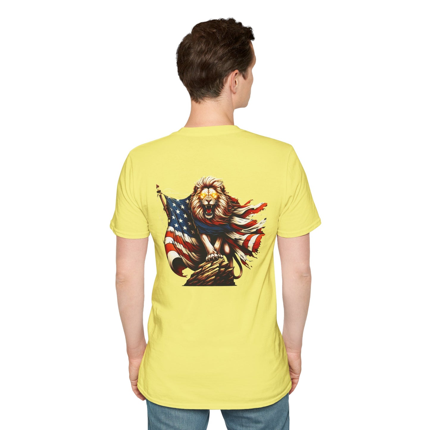 Lion of Judah USA Flag Unisex T-Shirt