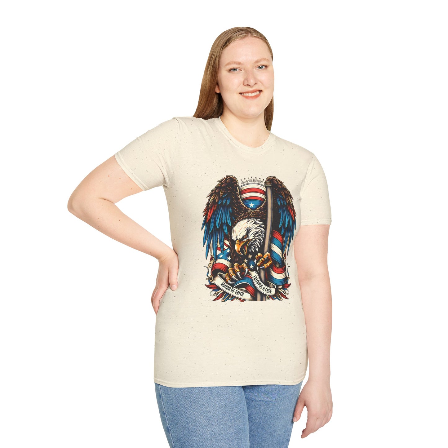 Patriotic Eagle Graphic Unisex T-Shirt