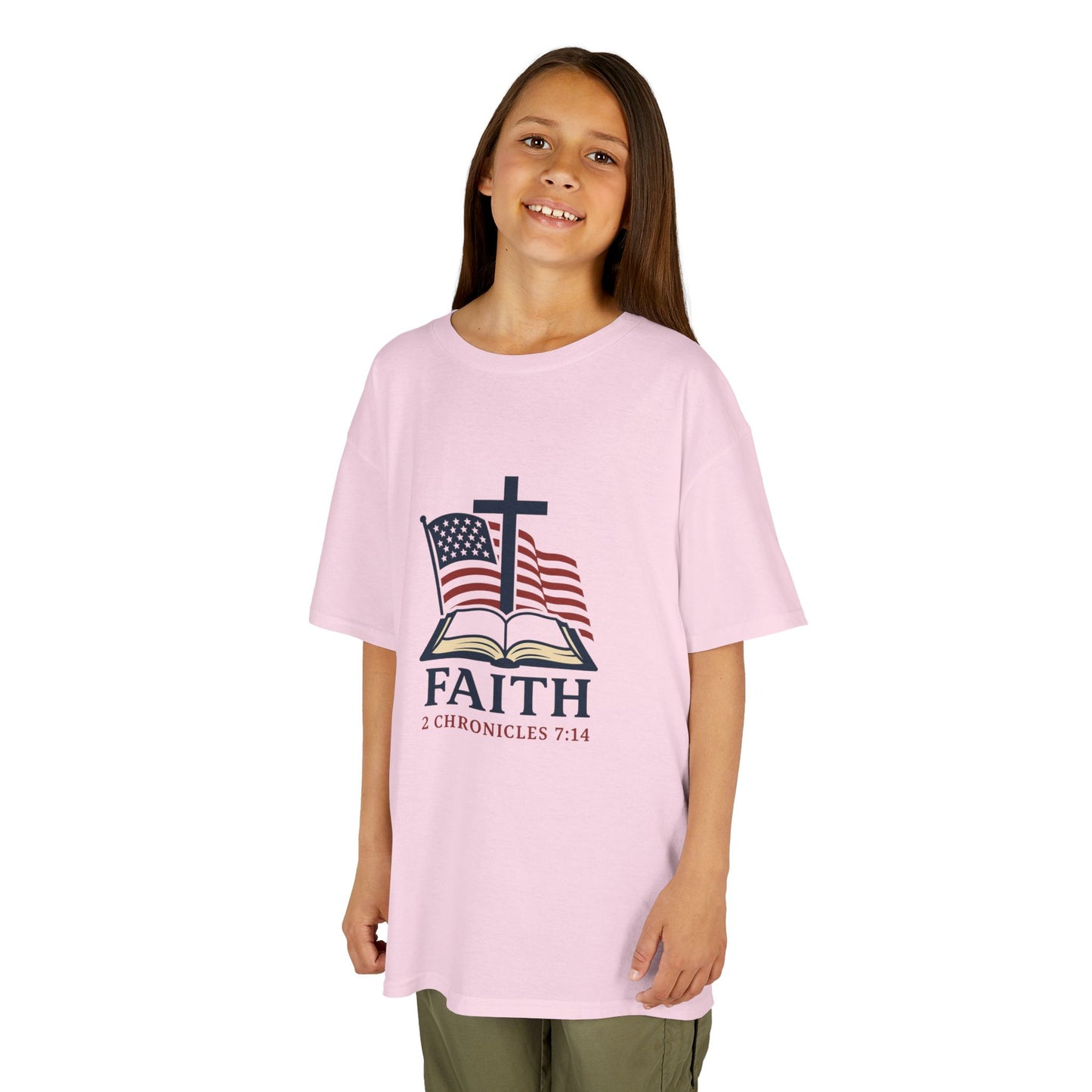 Faith & Freedom 2 Chronicles 7:14 Inspired Christian Kids Shirt