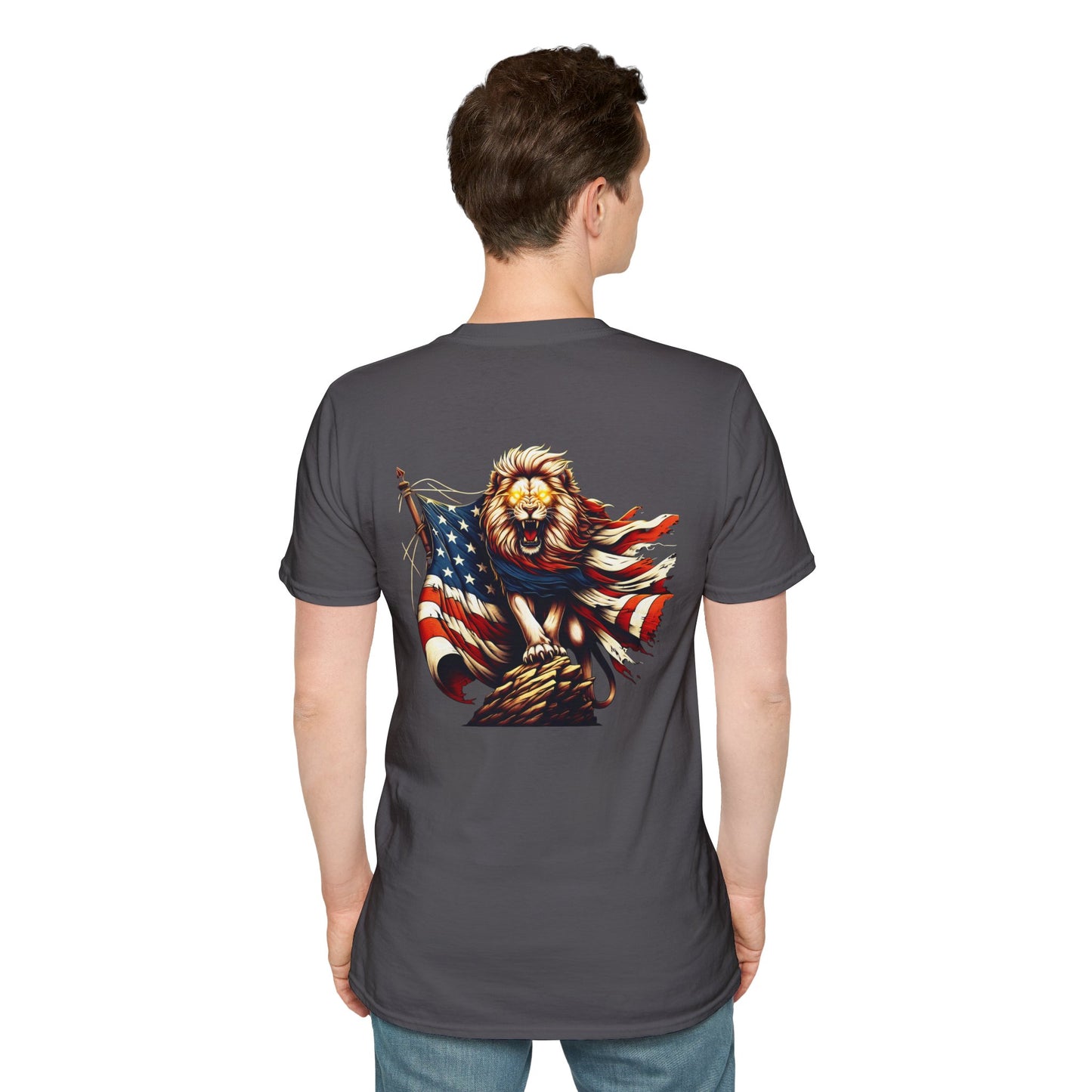 Lion of Judah USA Flag Unisex T-Shirt