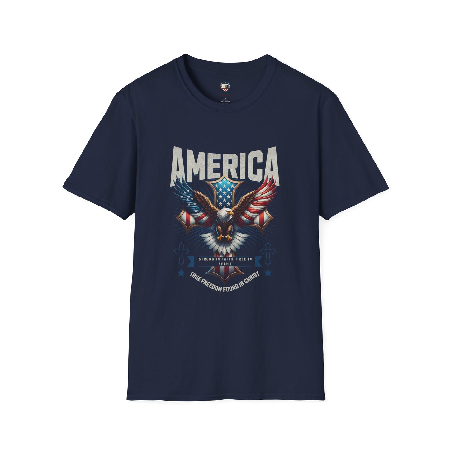 America Strong in Faith, Free in Spirit Unisex T-shirt