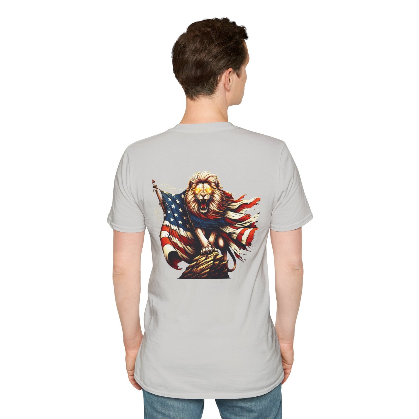Lion of Judah USA Flag Unisex T-Shirt