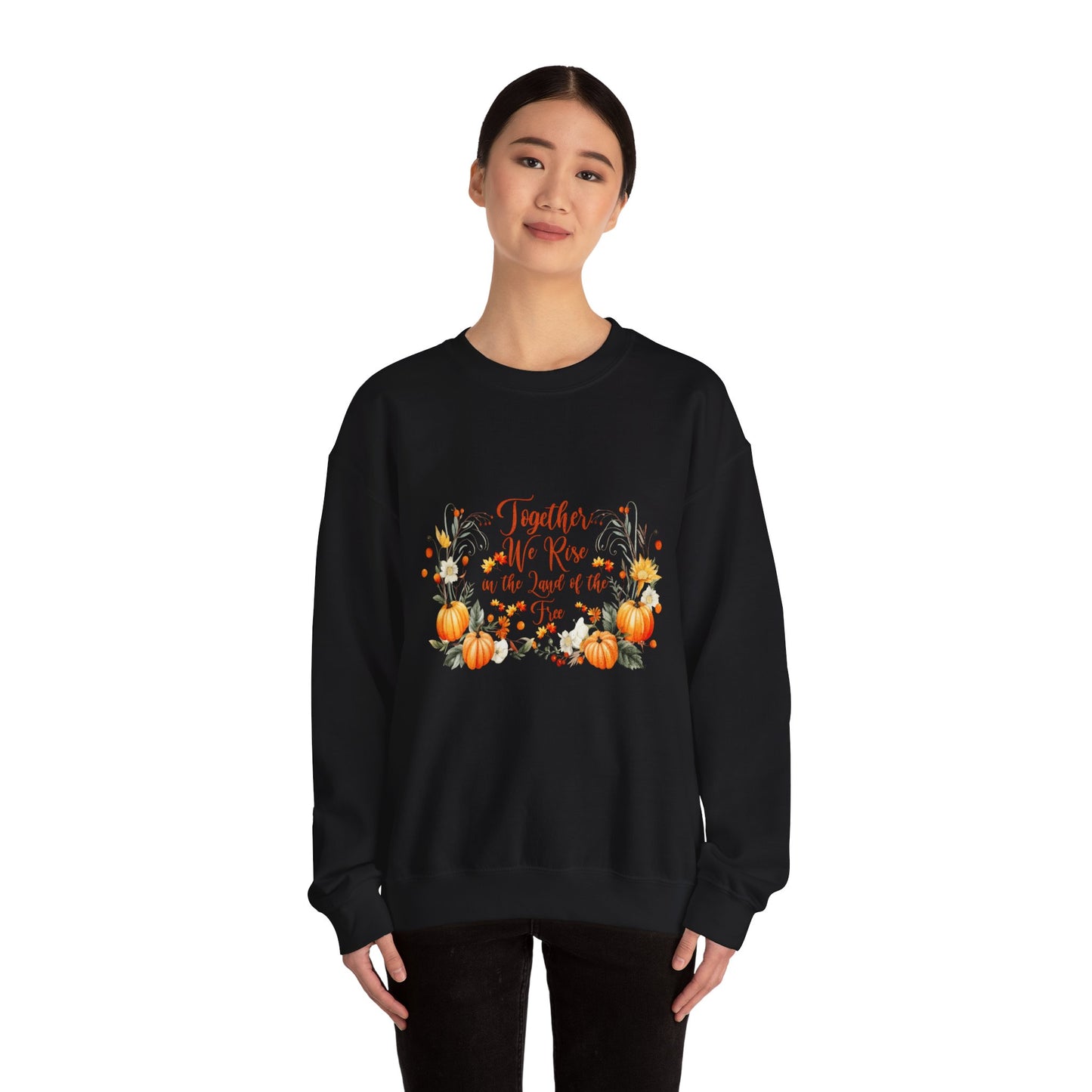 Fall Themed Unisex Sweatshirt - Together We Rise