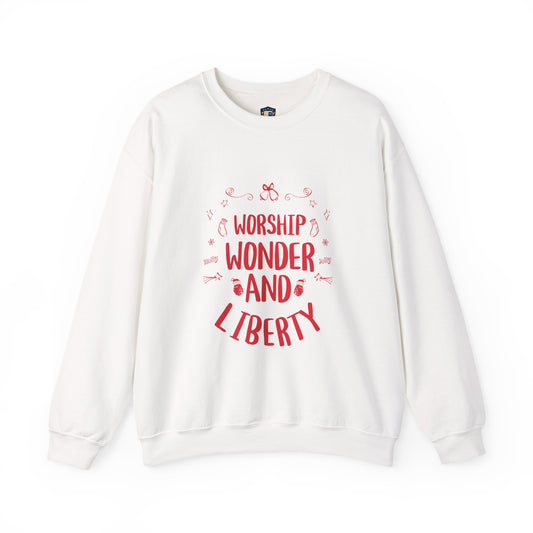 Worship Wonder Liberty Crewneck Unisex Sweatshirt