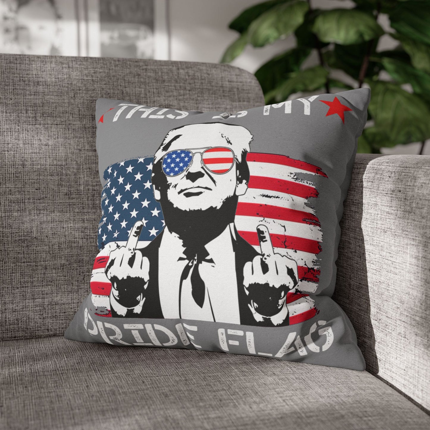 Trump Pillowcase USA Flag Design