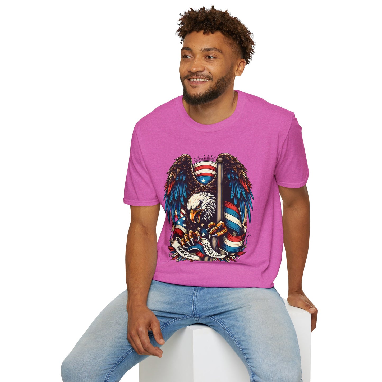 Patriotic Eagle Graphic Unisex T-Shirt