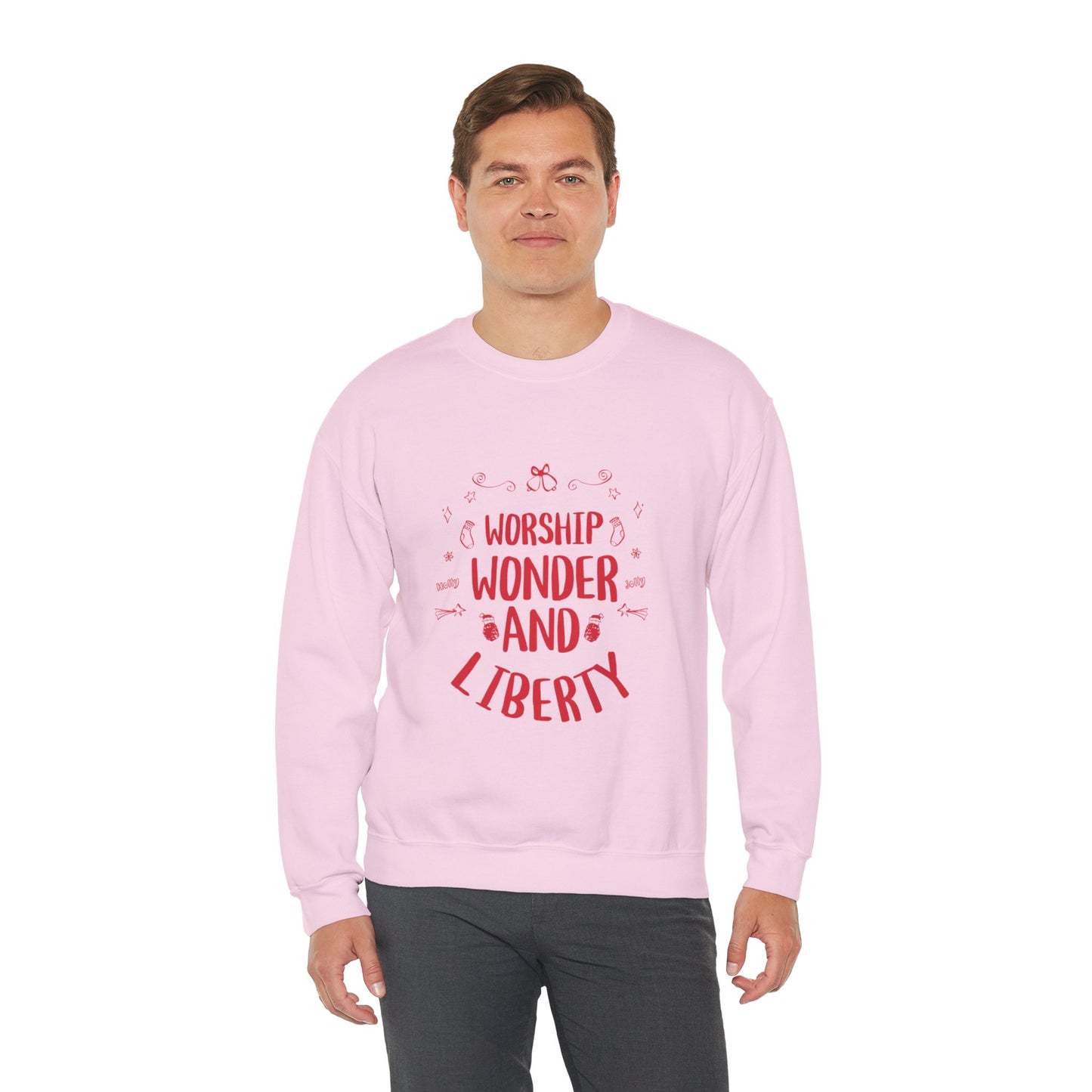 Worship Wonder Liberty Crewneck Unisex Sweatshirt