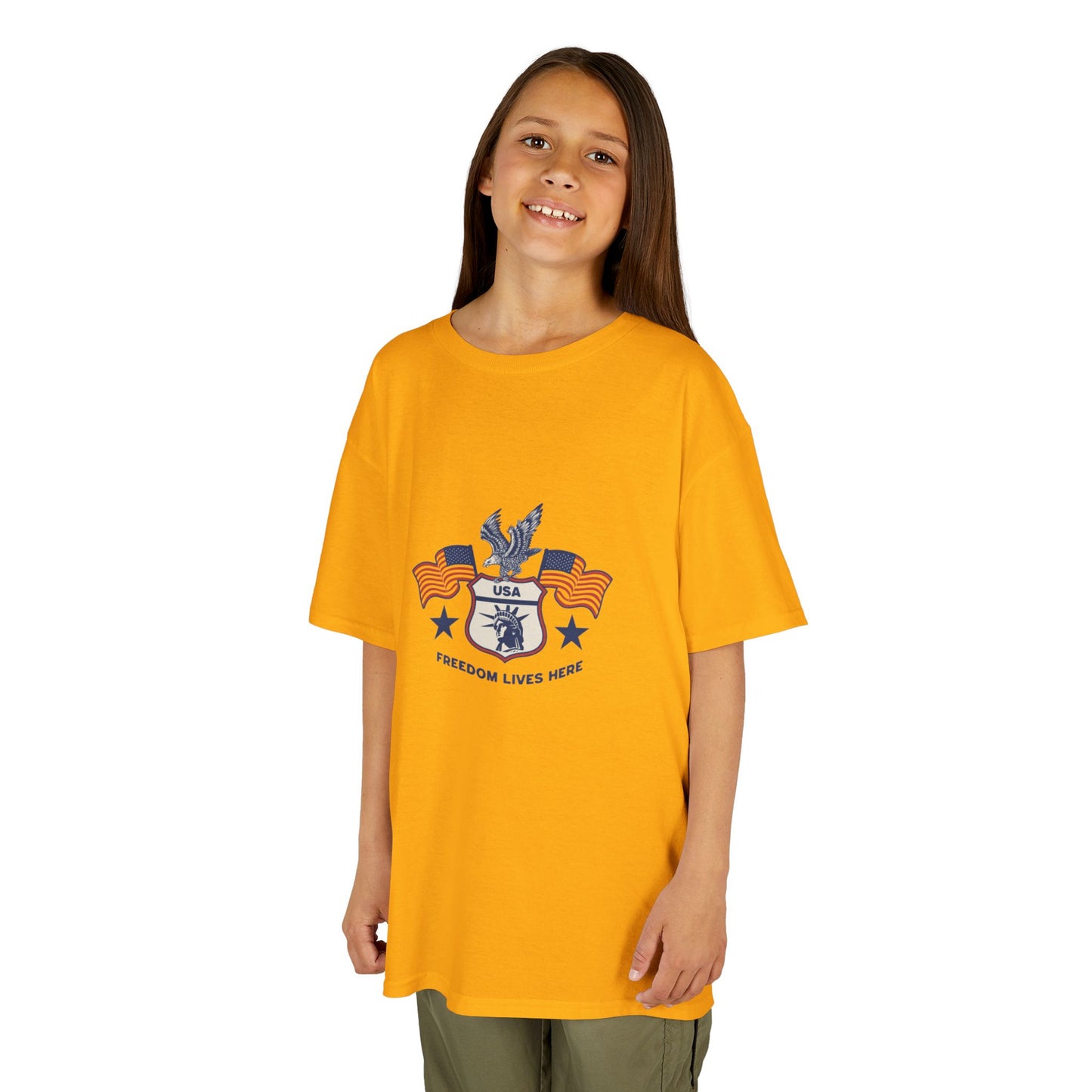 Freedom Lives Here Kids Tee for Boys and Girls