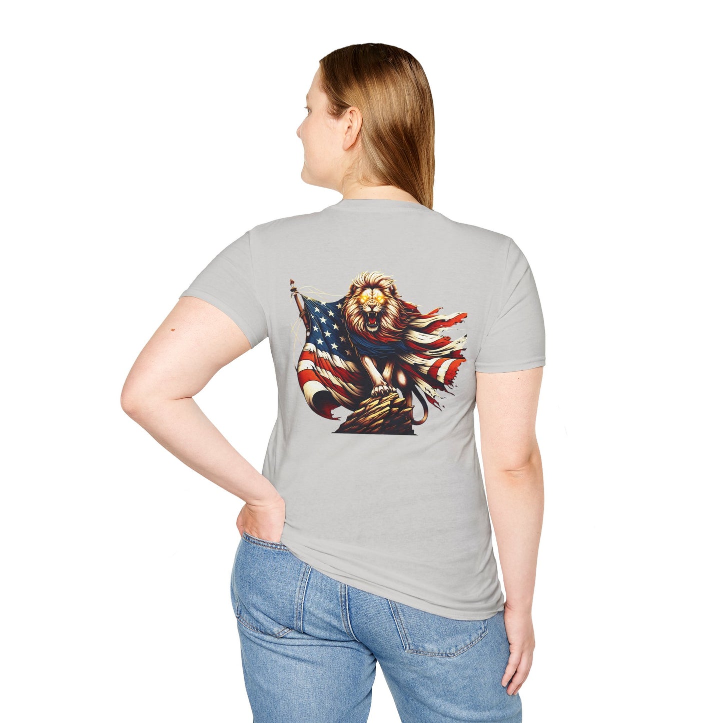Lion of Judah USA Flag Unisex T-Shirt