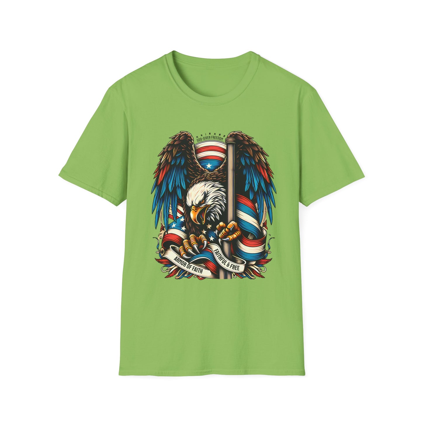 Patriotic Eagle Graphic Unisex T-Shirt