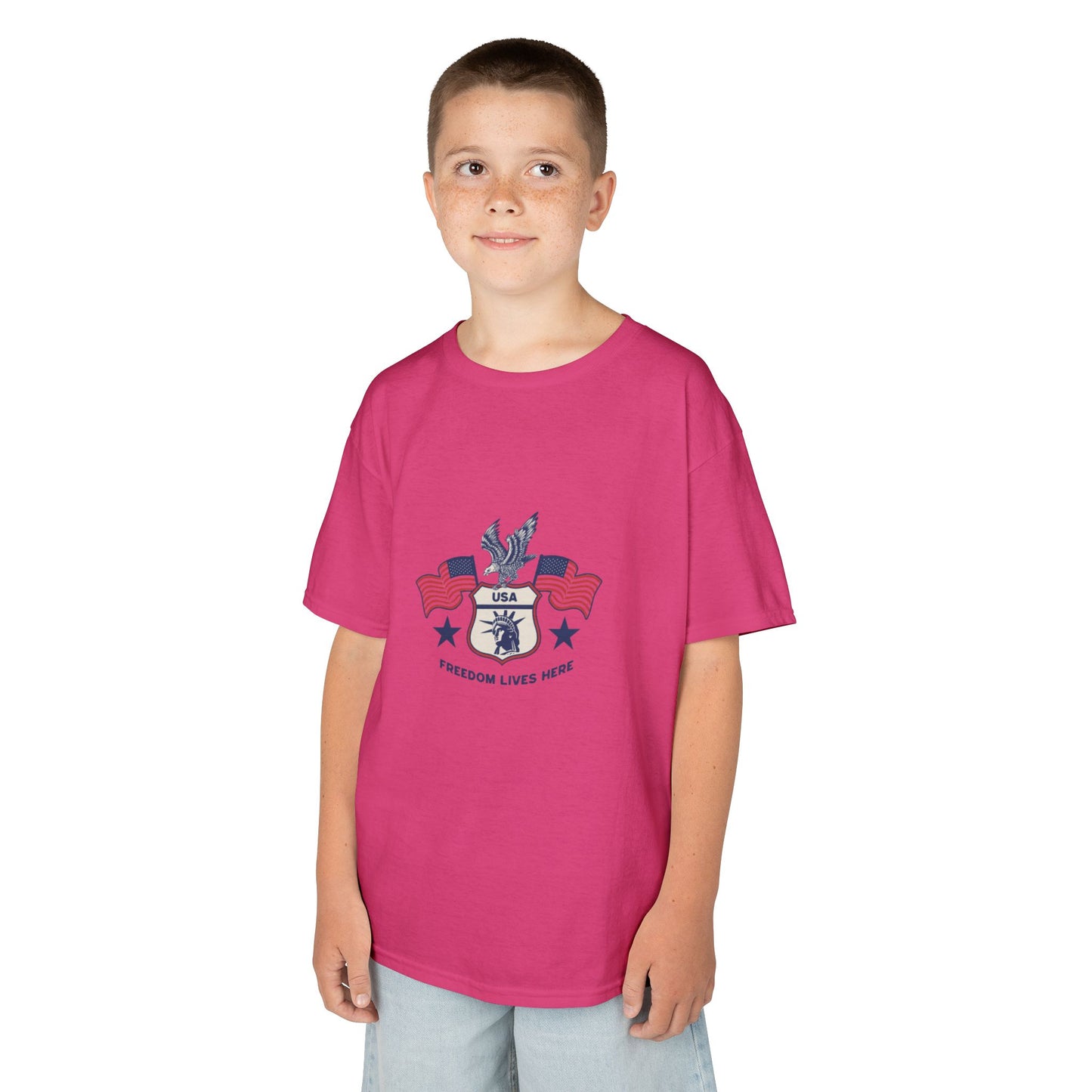 Freedom Lives Here Kids Tee for Boys and Girls